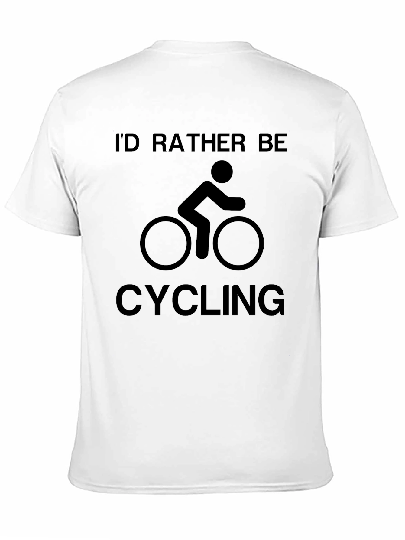 Id Rather Be Cycling Black Graphic Tee