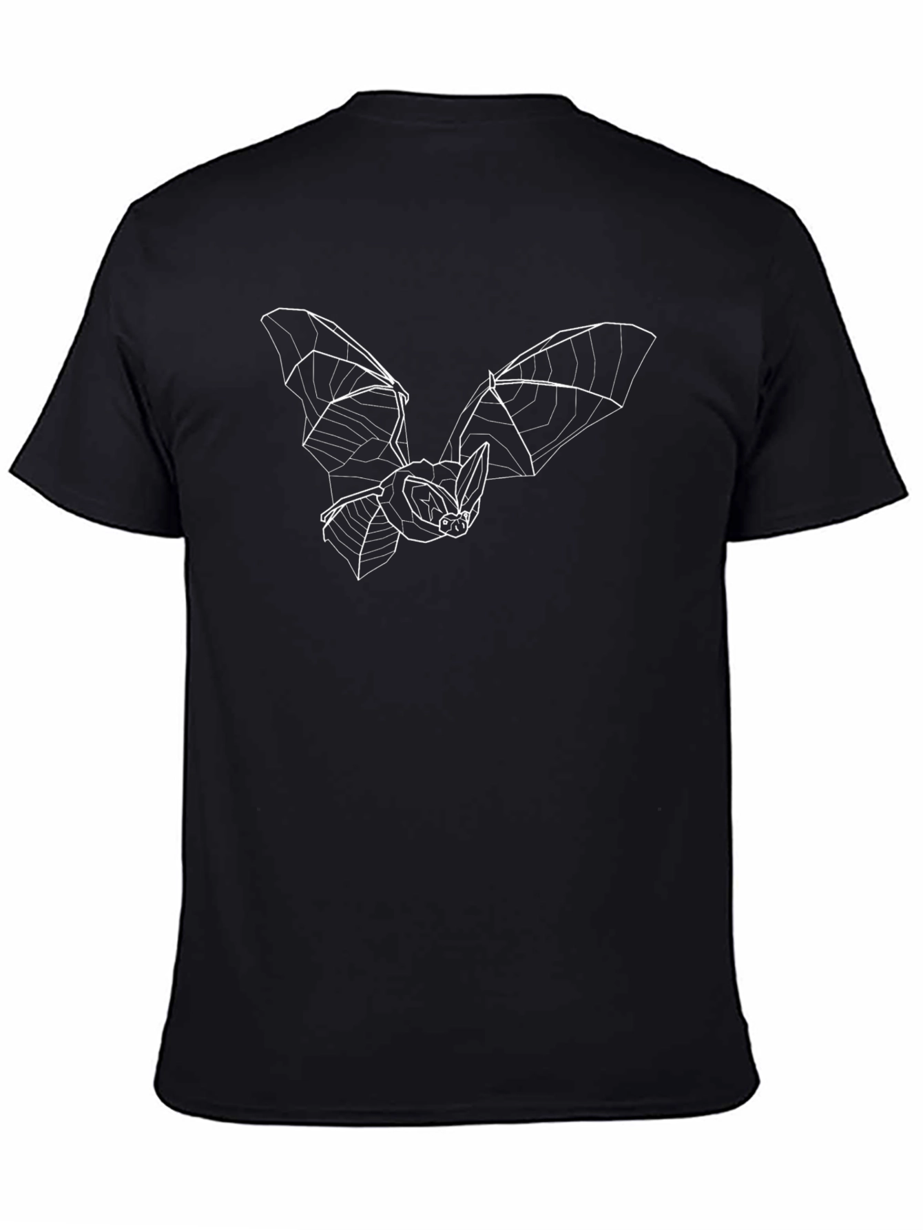Bat Graphic Tee - Modern Line Art Design