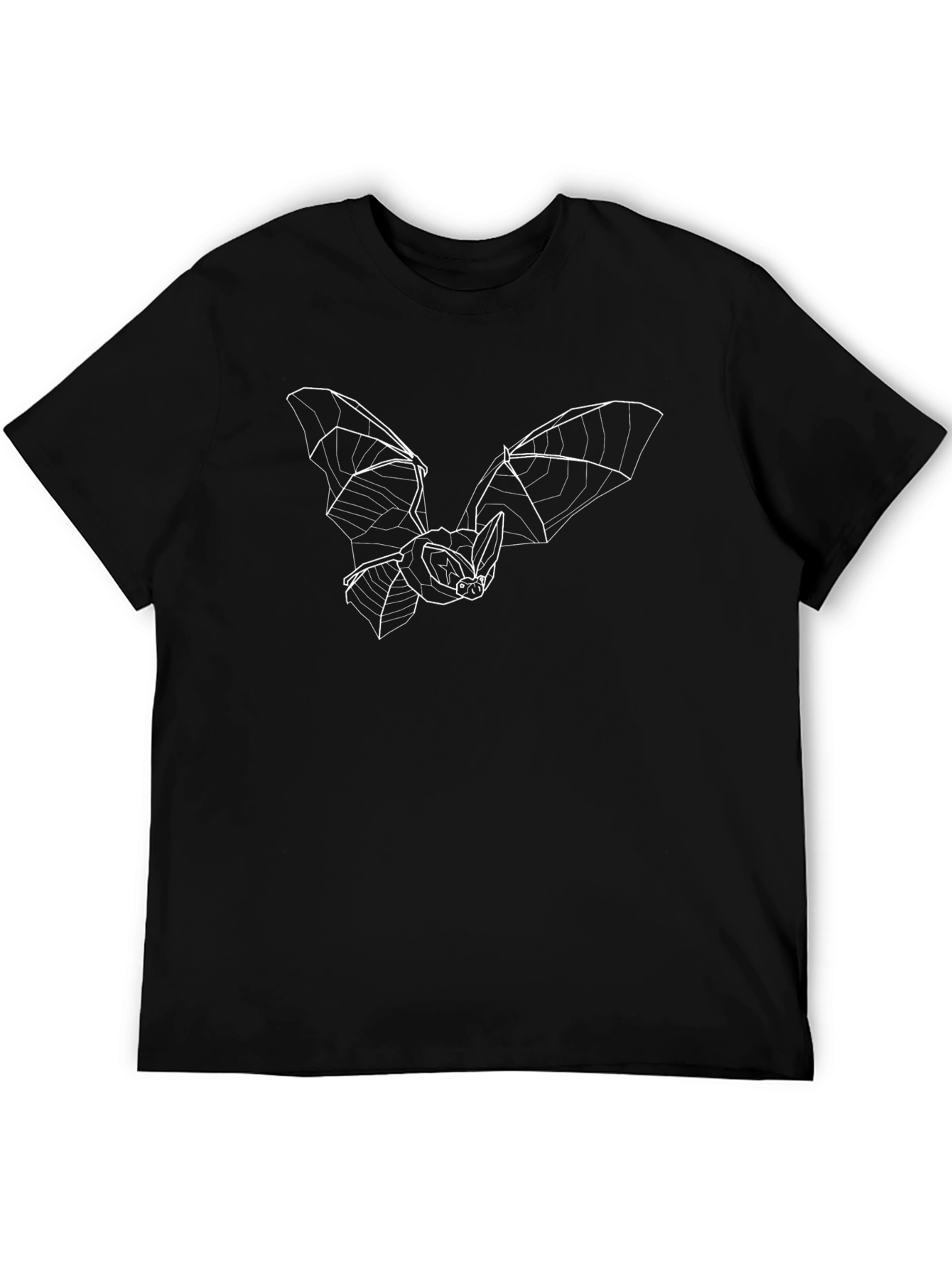 Bat Graphic Tee - Modern Line Art Design