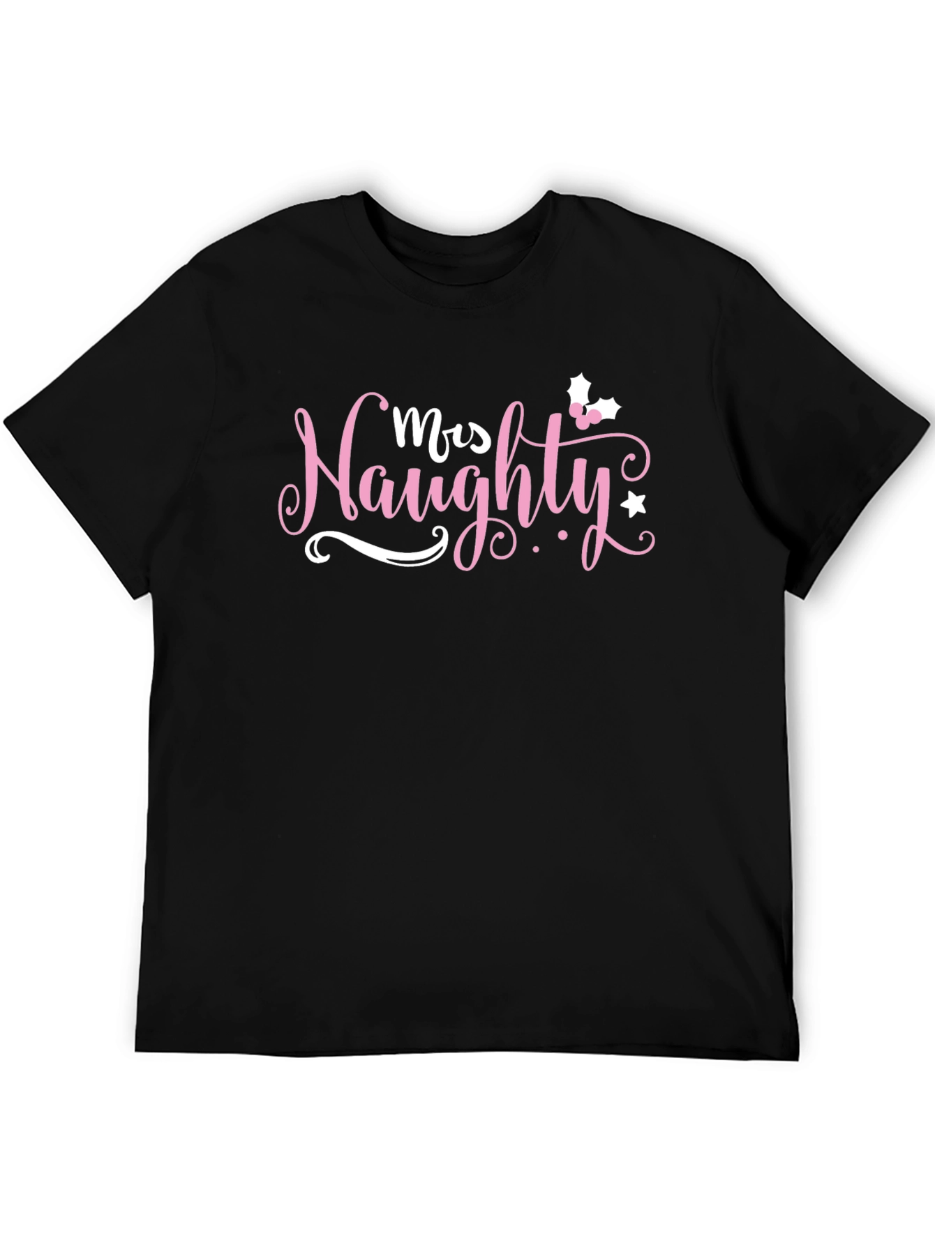 Mrs. Naughty Christmas Graphic T-Shirt