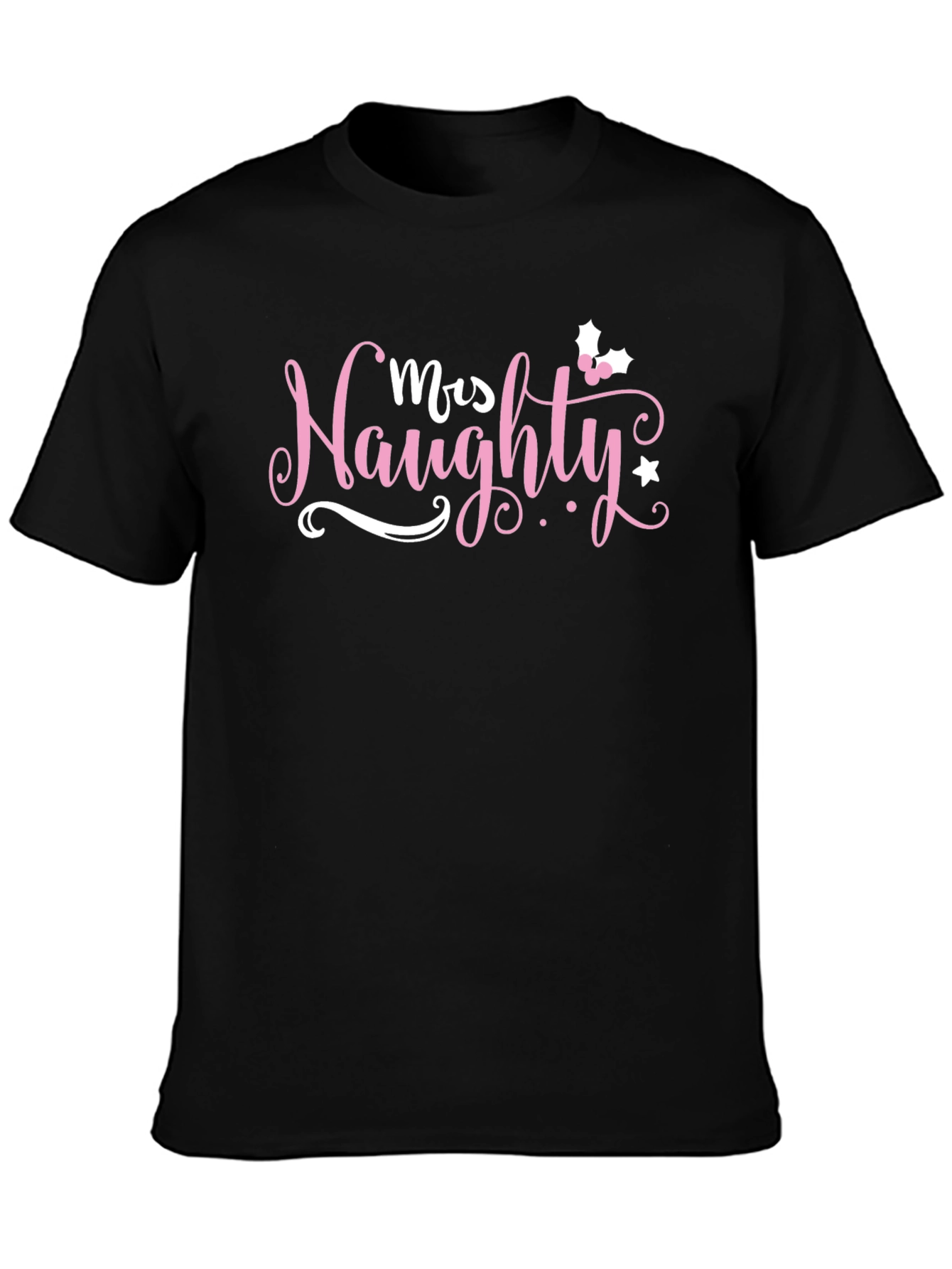 Mrs. Naughty Christmas Graphic T-Shirt
