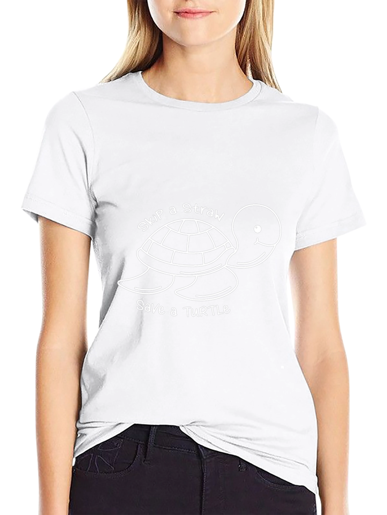 Skip a Straw Save a Turtle T-Shirt