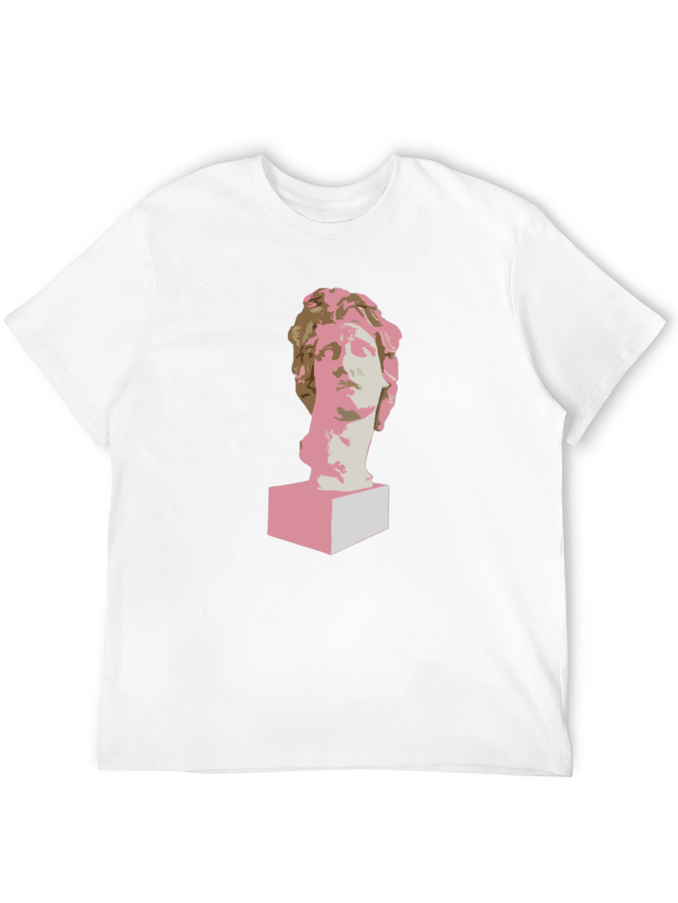 Statue Head Graphic Tee - Modern Art T-Shirt
