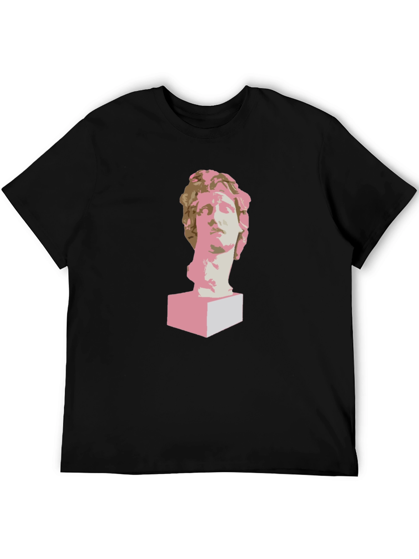 Statue Head Graphic Tee - Modern Art T-Shirt