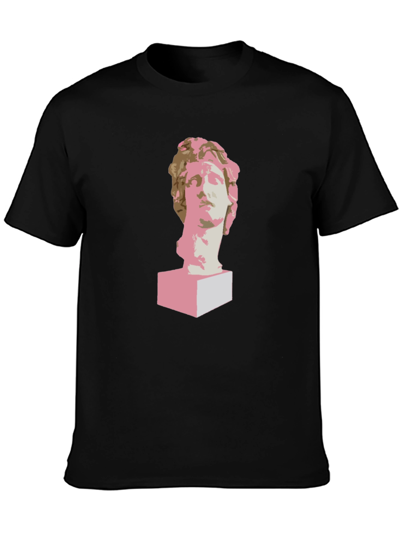 Statue Head Graphic Tee - Modern Art T-Shirt