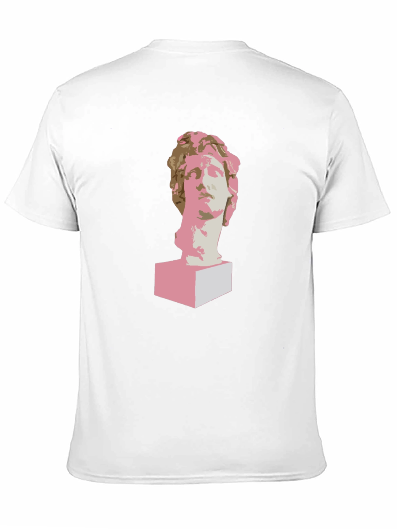 Statue Head Graphic Tee - Modern Art T-Shirt