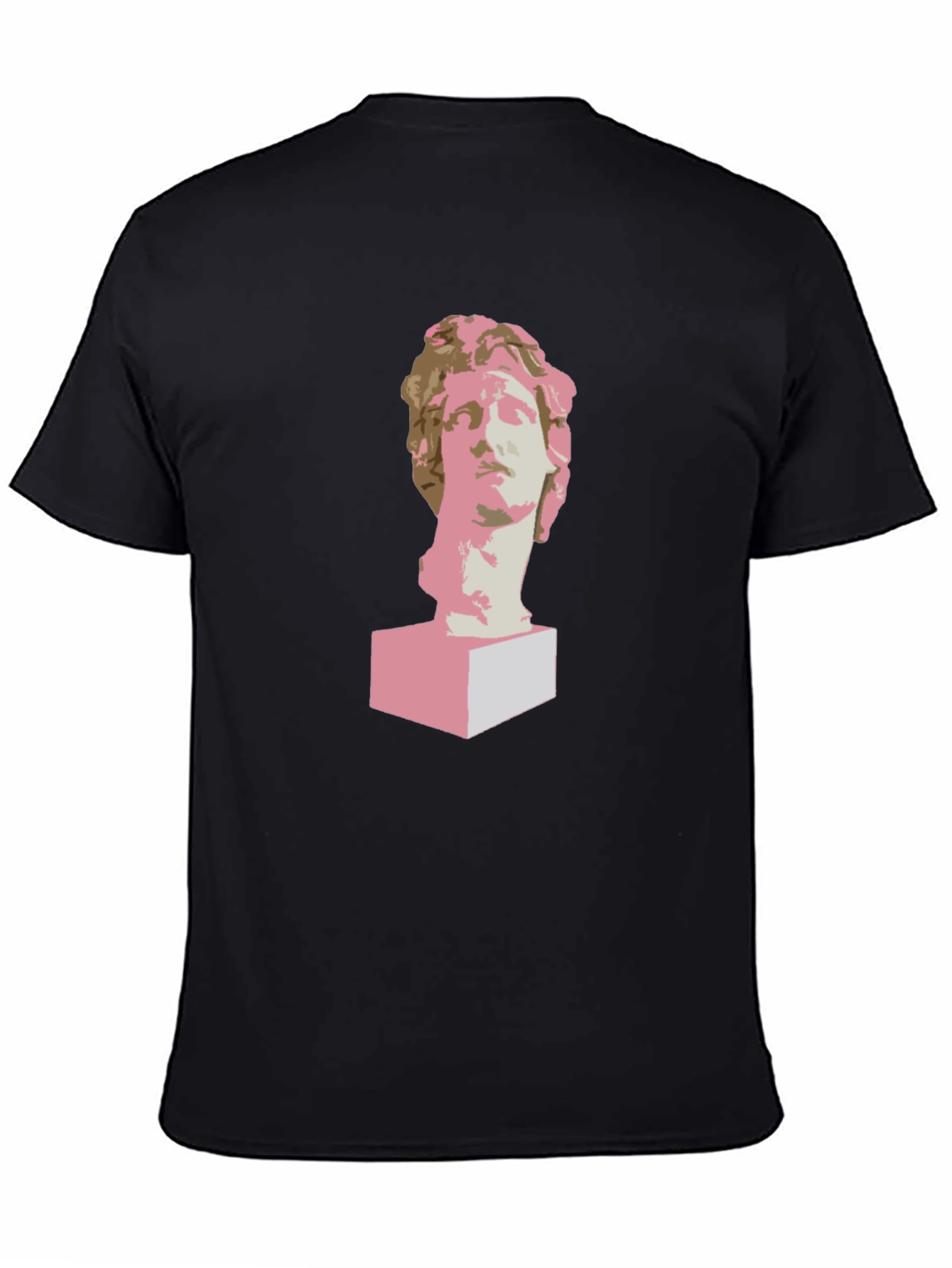 Statue Head Graphic Tee - Modern Art T-Shirt
