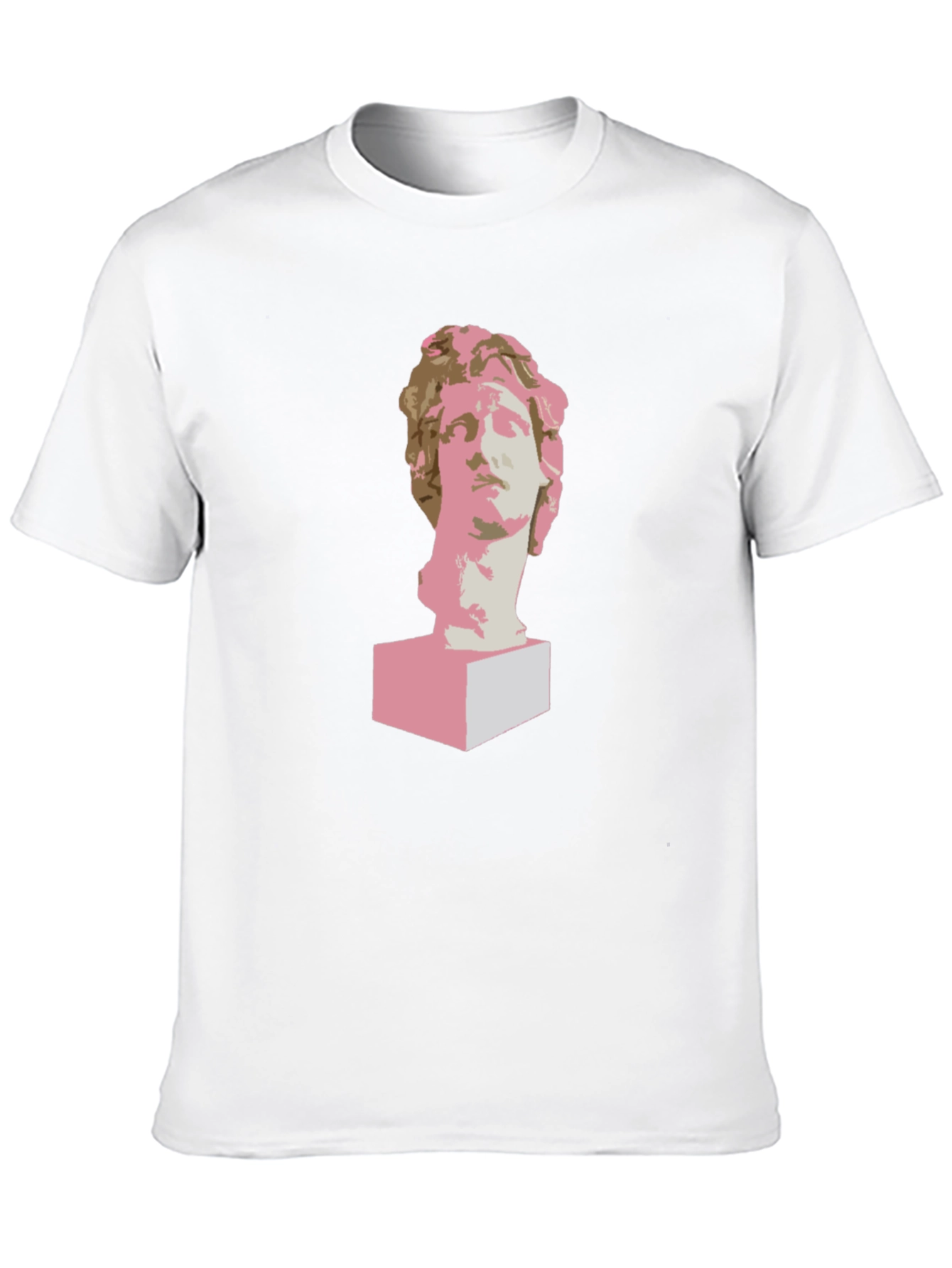 Statue Head Graphic Tee - Modern Art T-Shirt