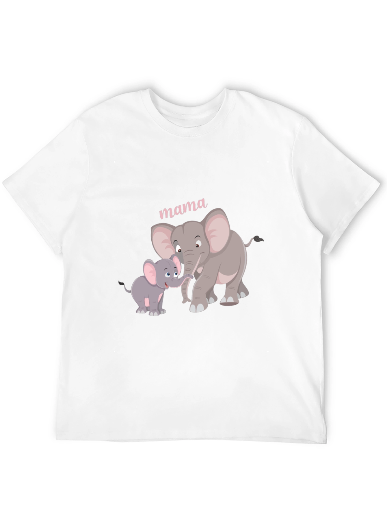 Mama Elephant Graphic Tee - Black Cotton Comfort
