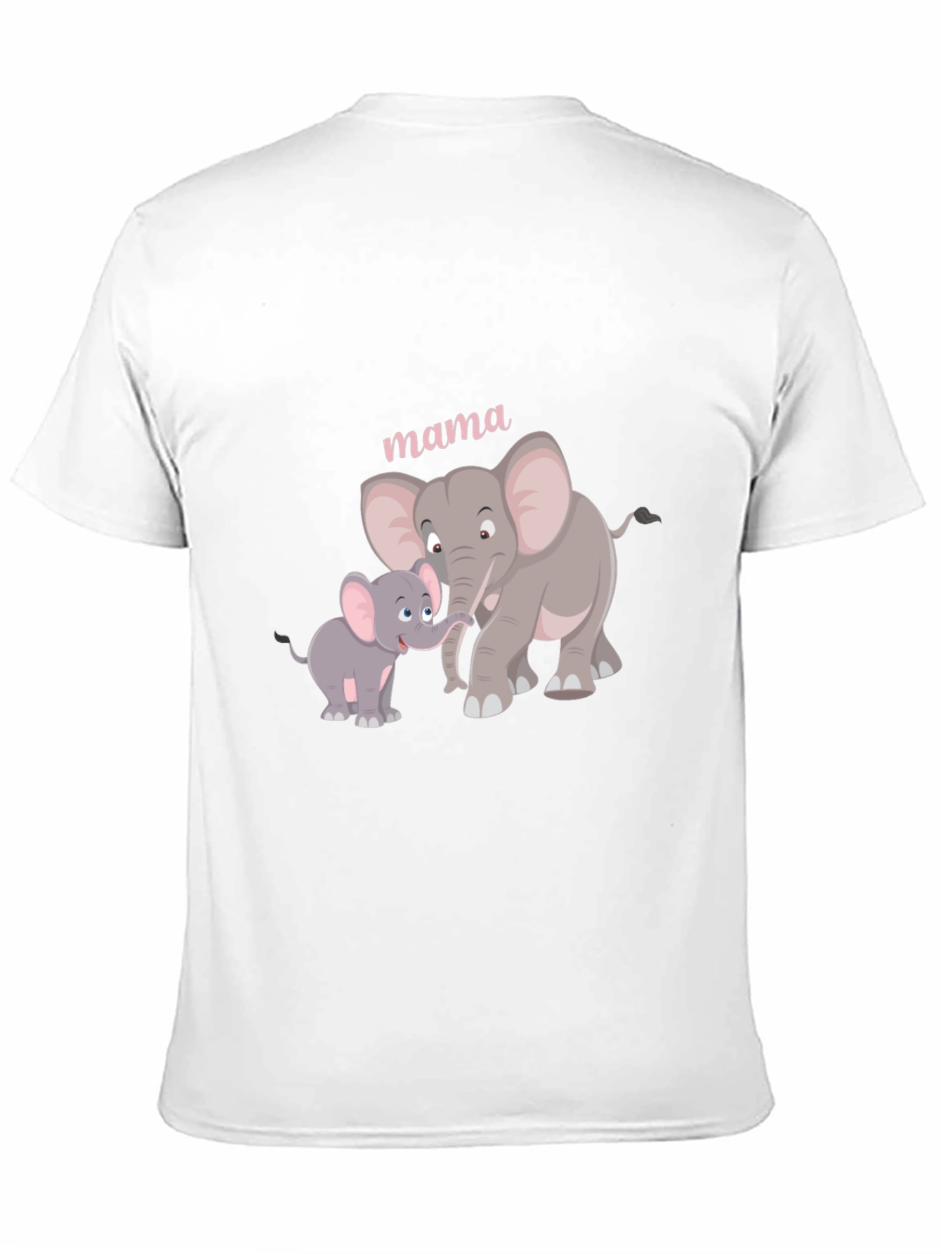 Mama Elephant Graphic Tee - Black Cotton Comfort
