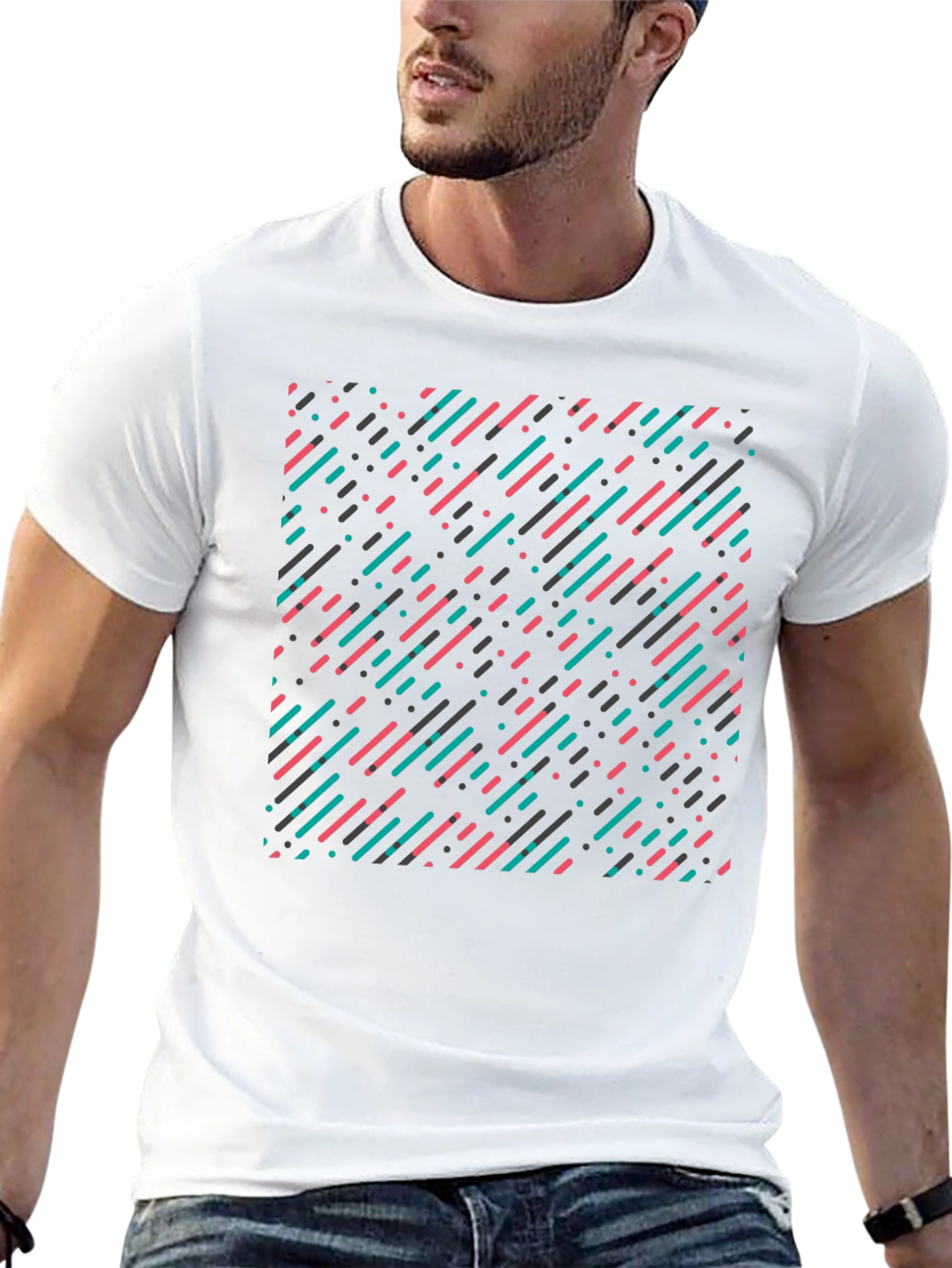 Modern Geometric Pattern T-Shirt
