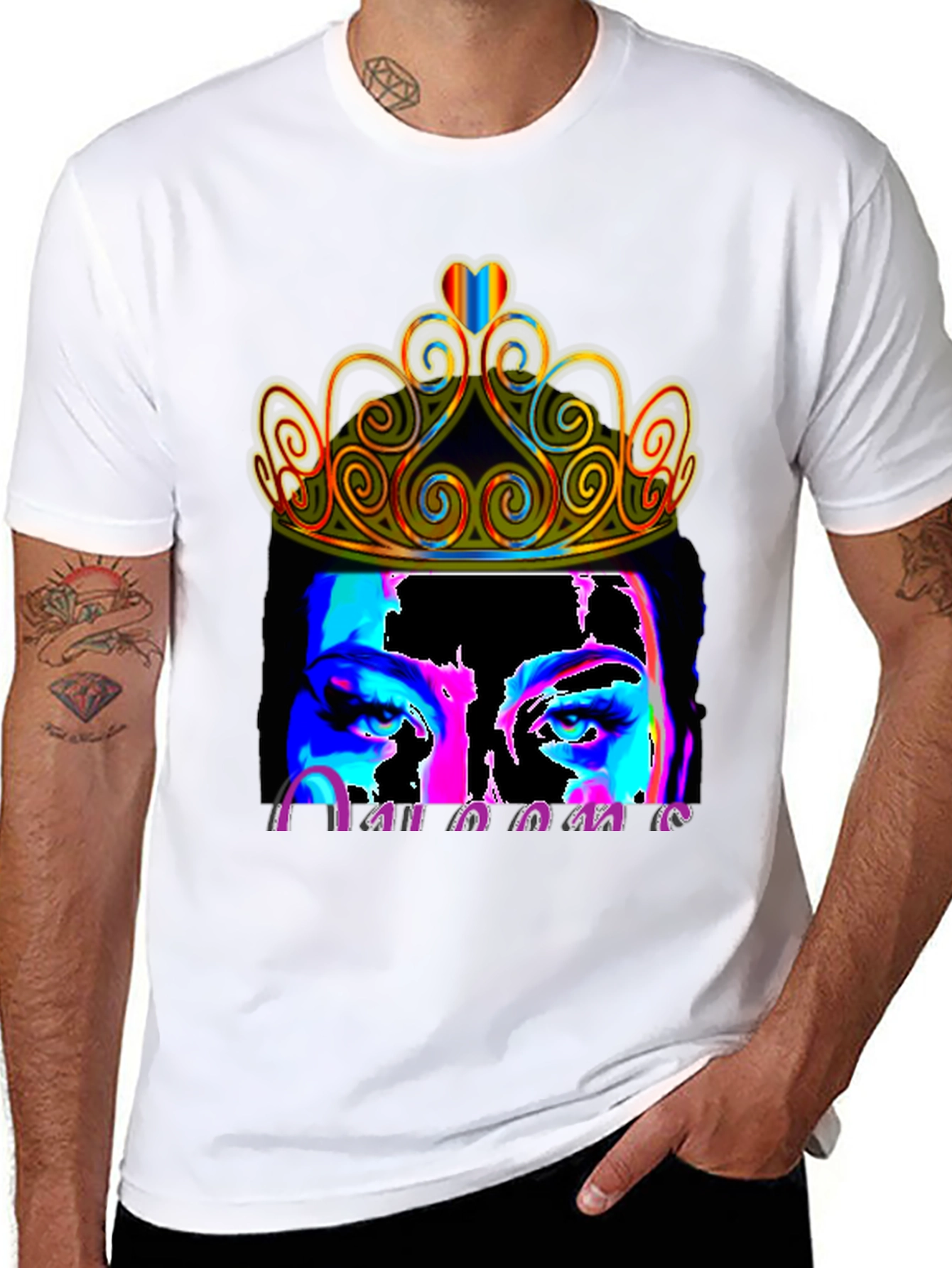 Queen Crown Portrait Graphic Tee