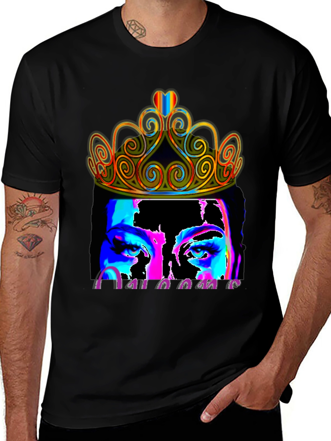 Queen Crown Portrait Graphic Tee