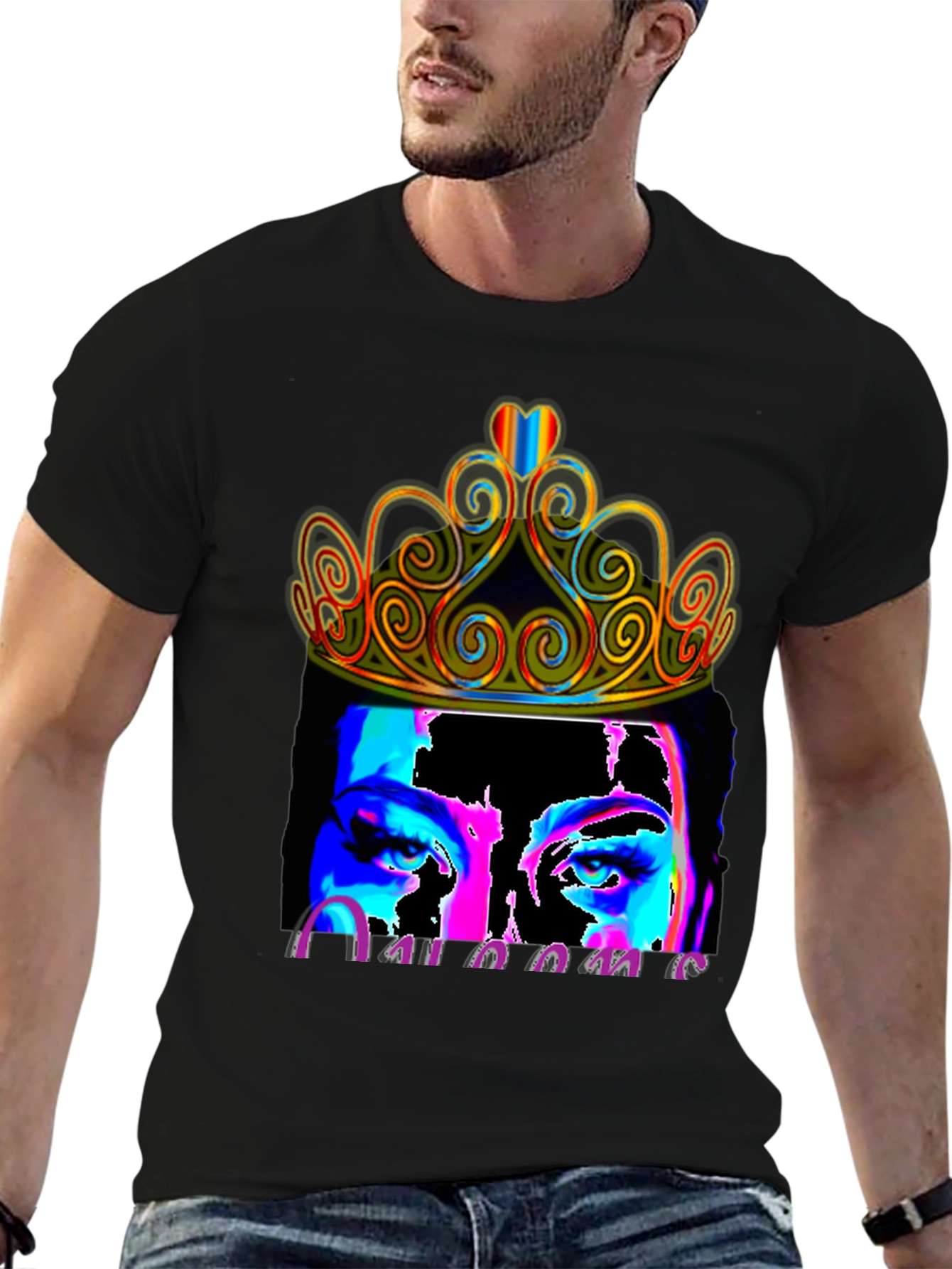 Queen Crown Portrait Graphic Tee
