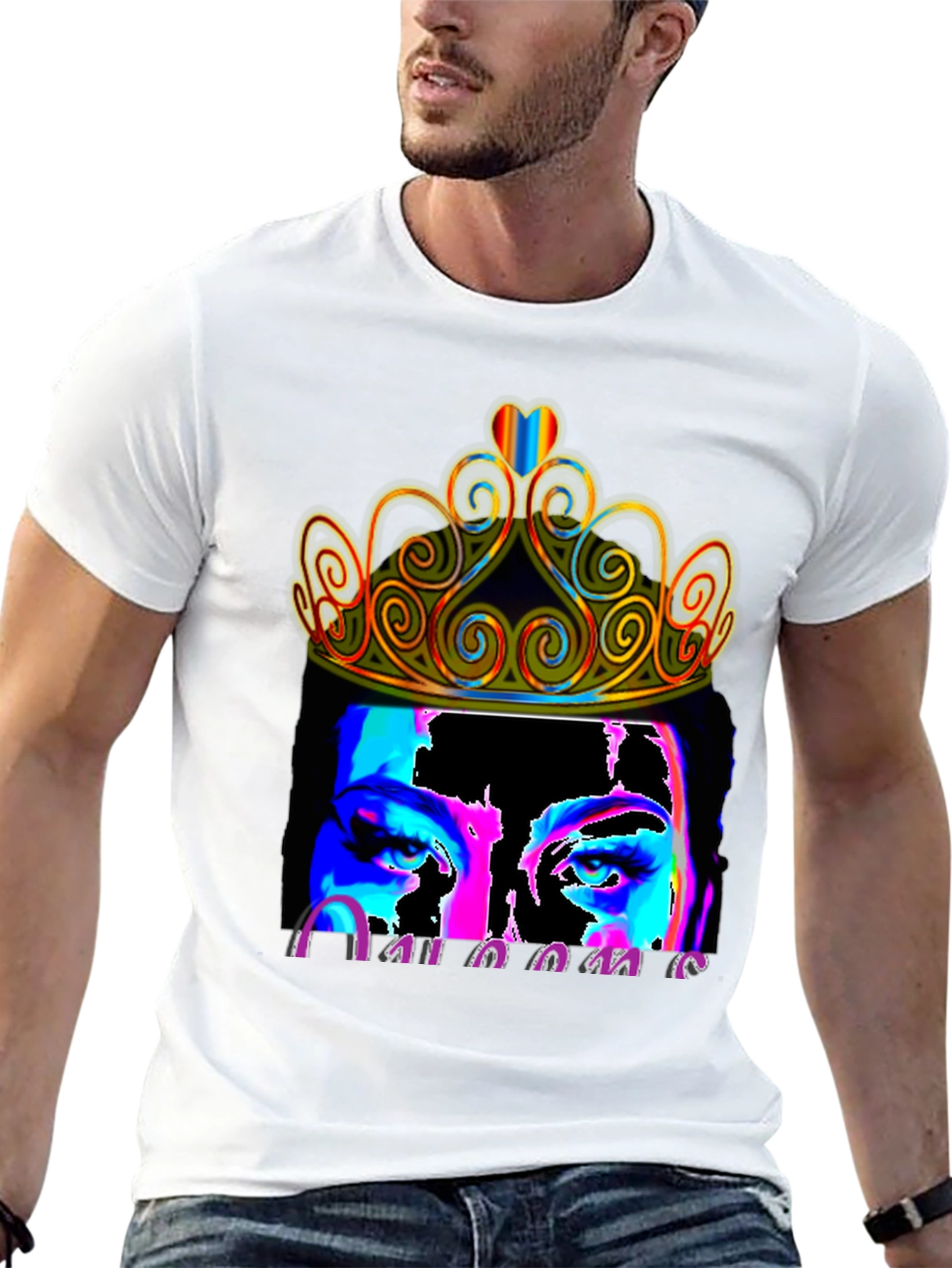 Queen Crown Portrait Graphic Tee