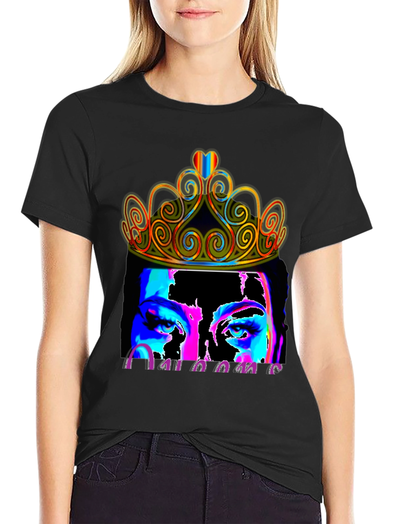 Queen Crown Portrait Graphic Tee