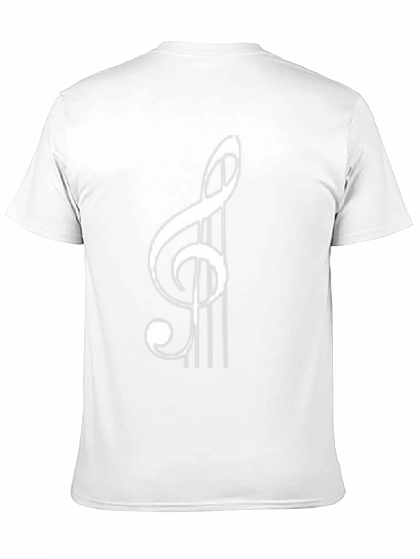 Musical Treble Clef Black T-Shirt