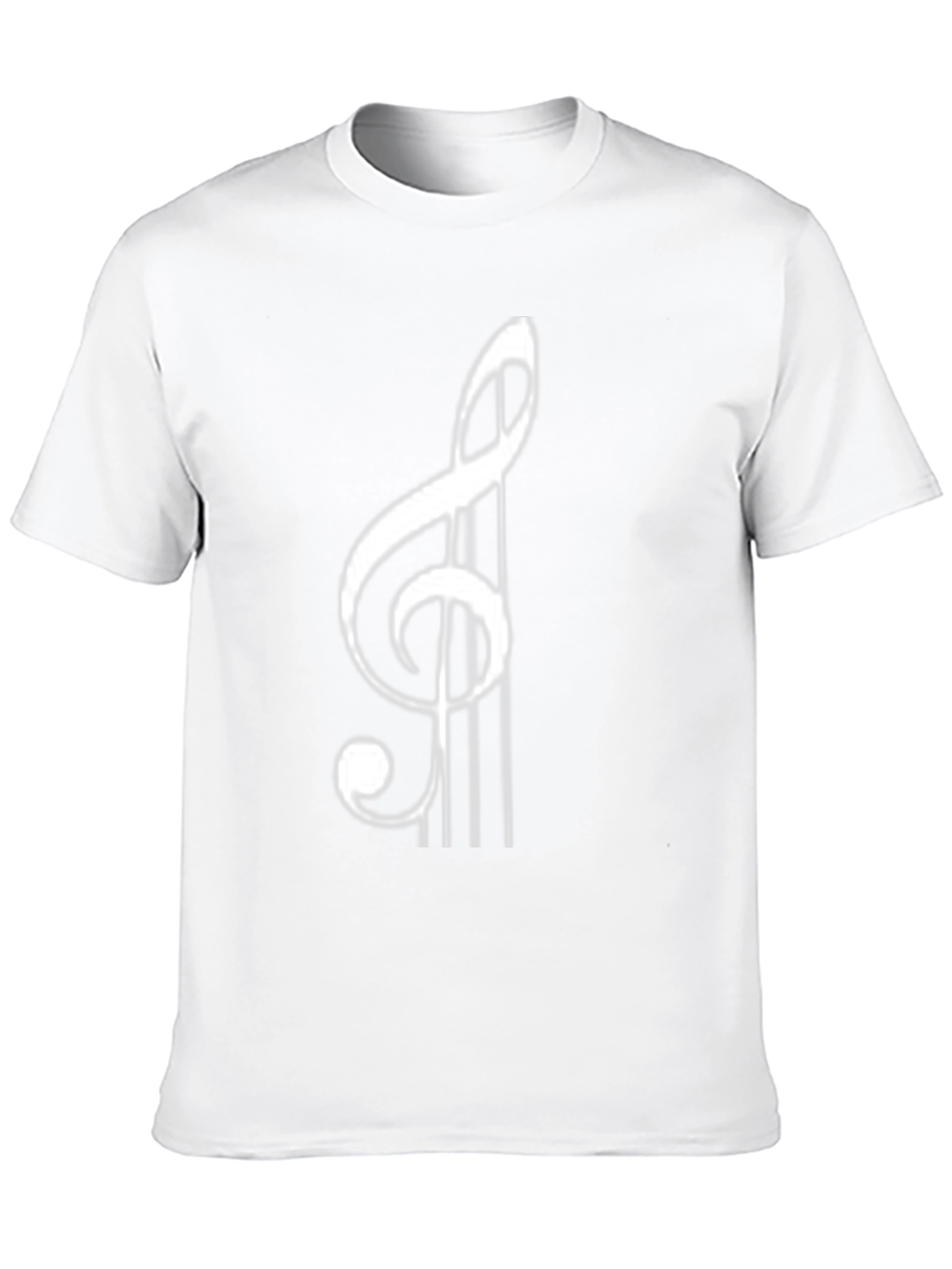 Musical Treble Clef Black T-Shirt