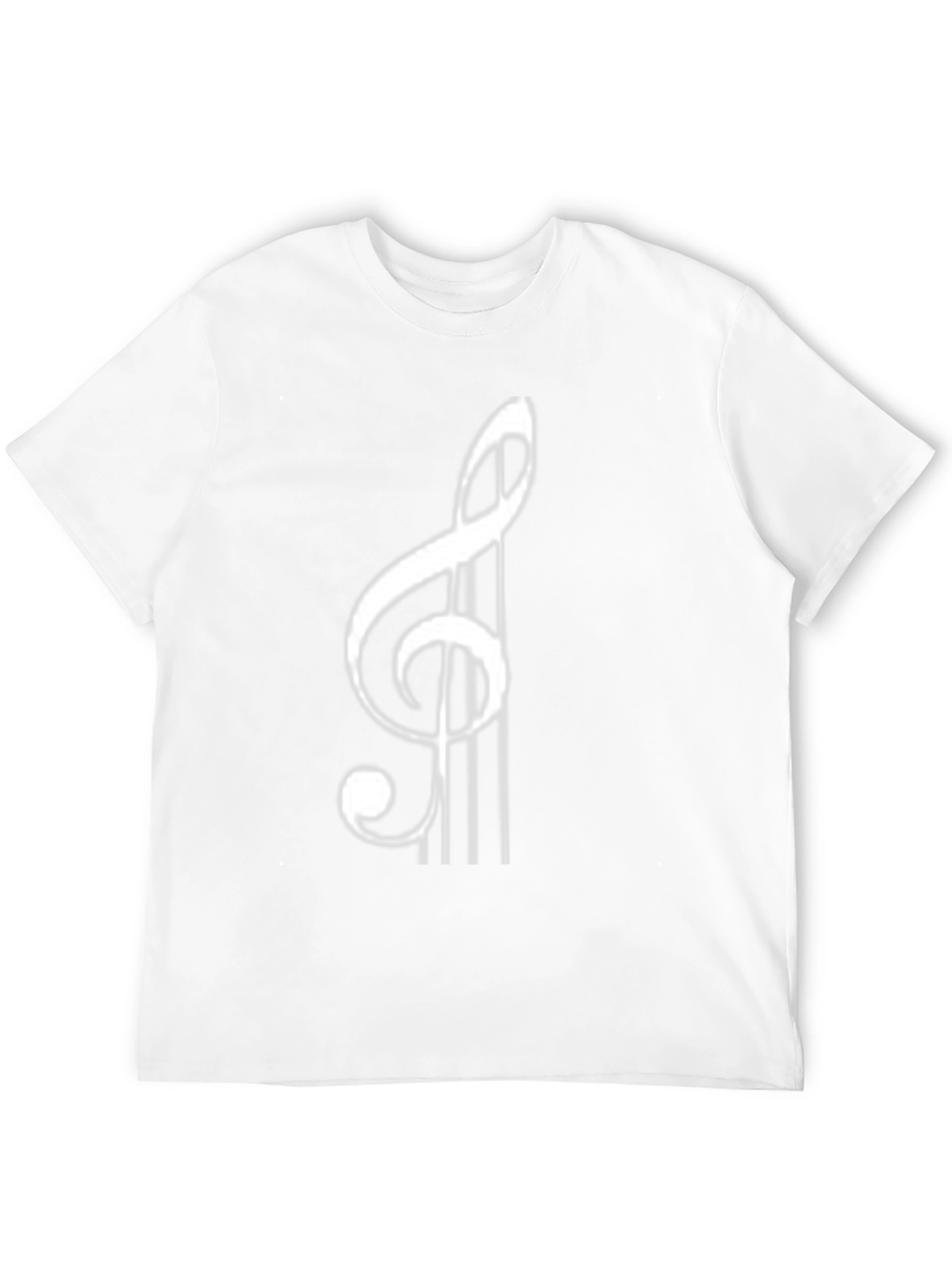 Musical Treble Clef Black T-Shirt