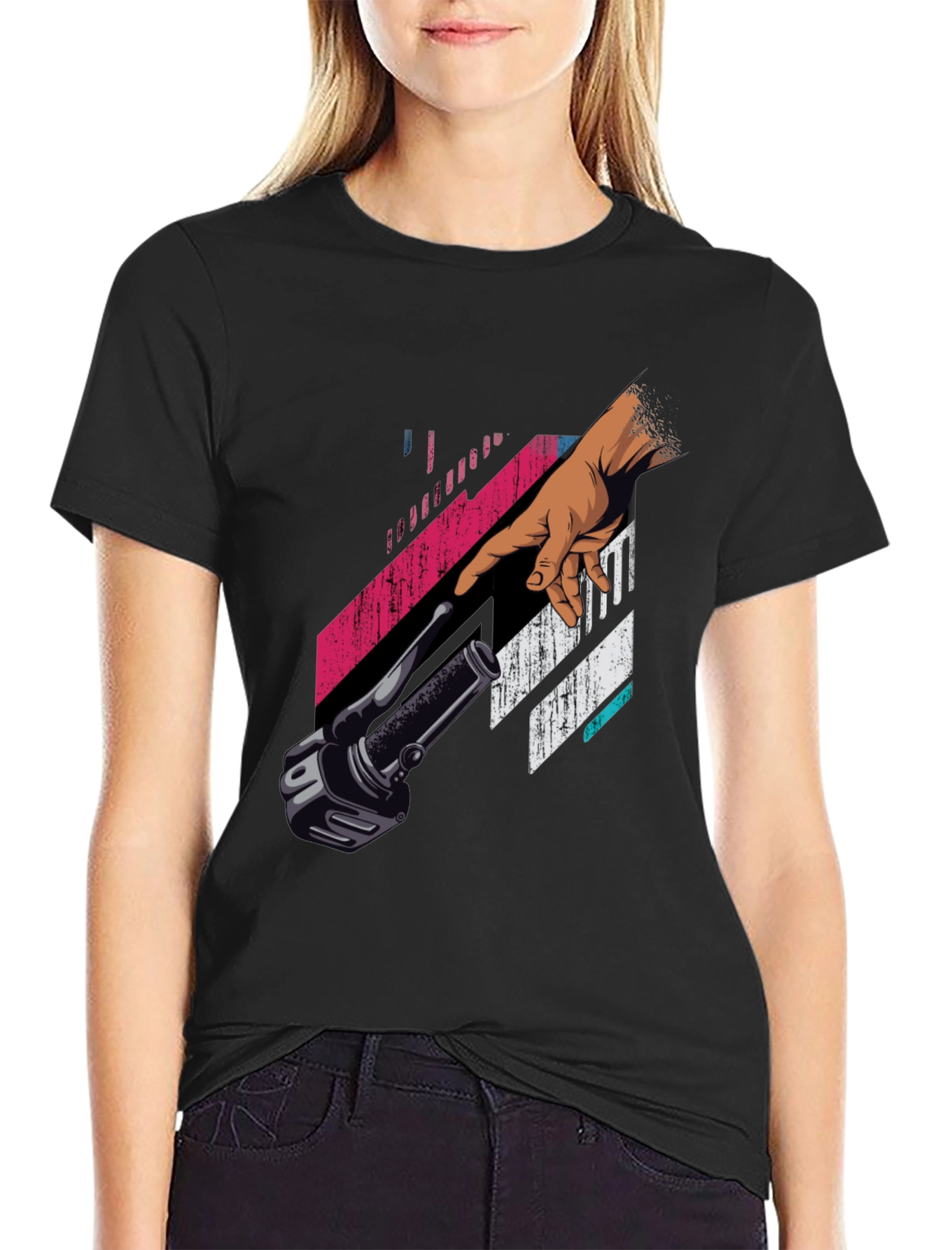 Retro Touch T-Shirt - Creation of a Handlebar