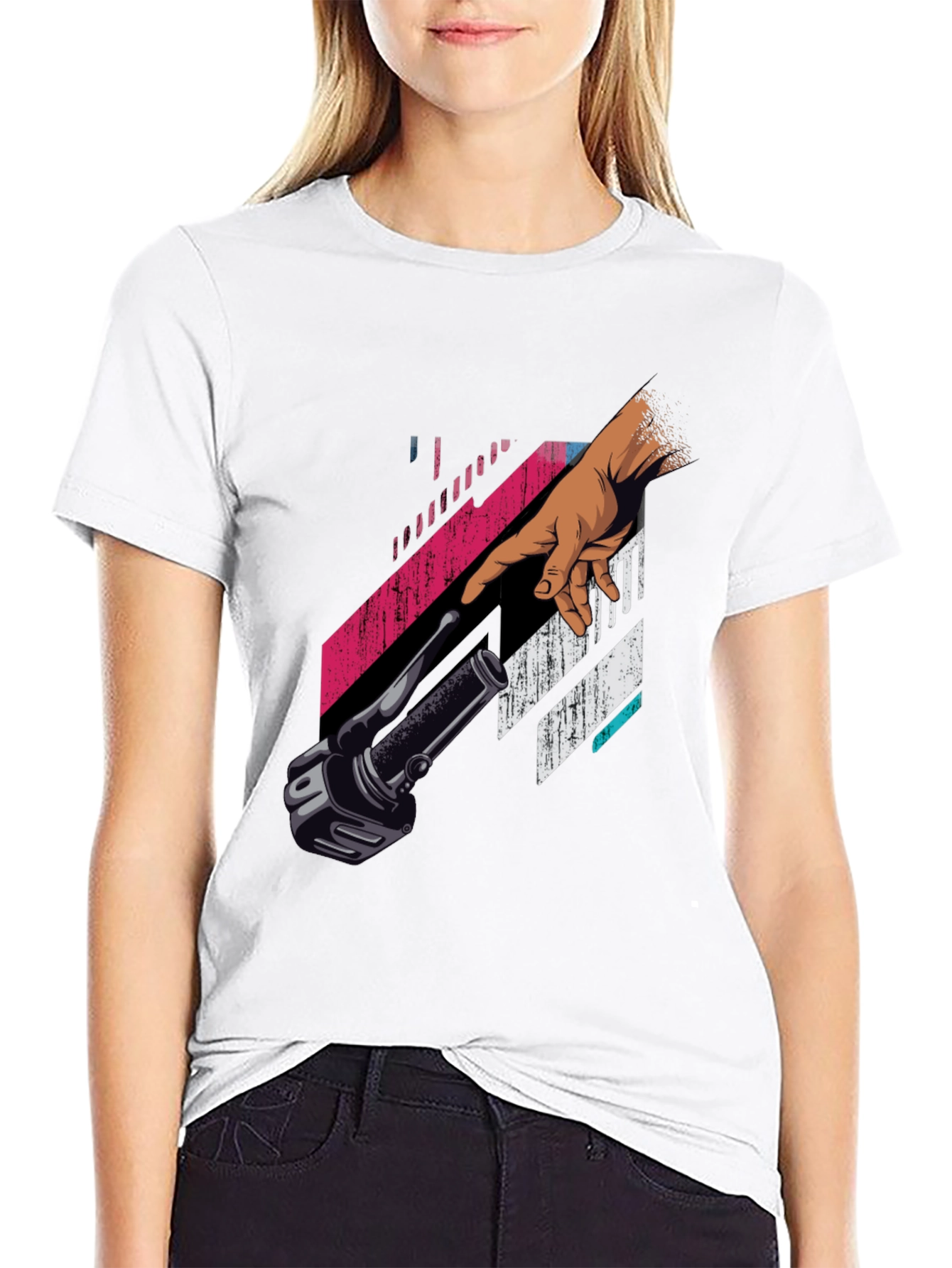 Retro Touch T-Shirt - Creation of a Handlebar