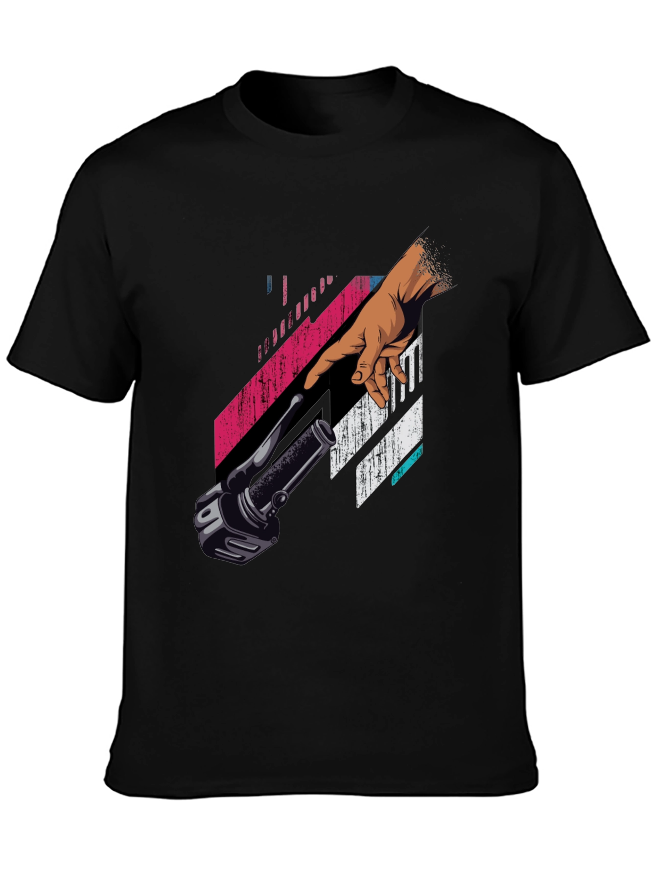 Retro Touch T-Shirt - Creation of a Handlebar