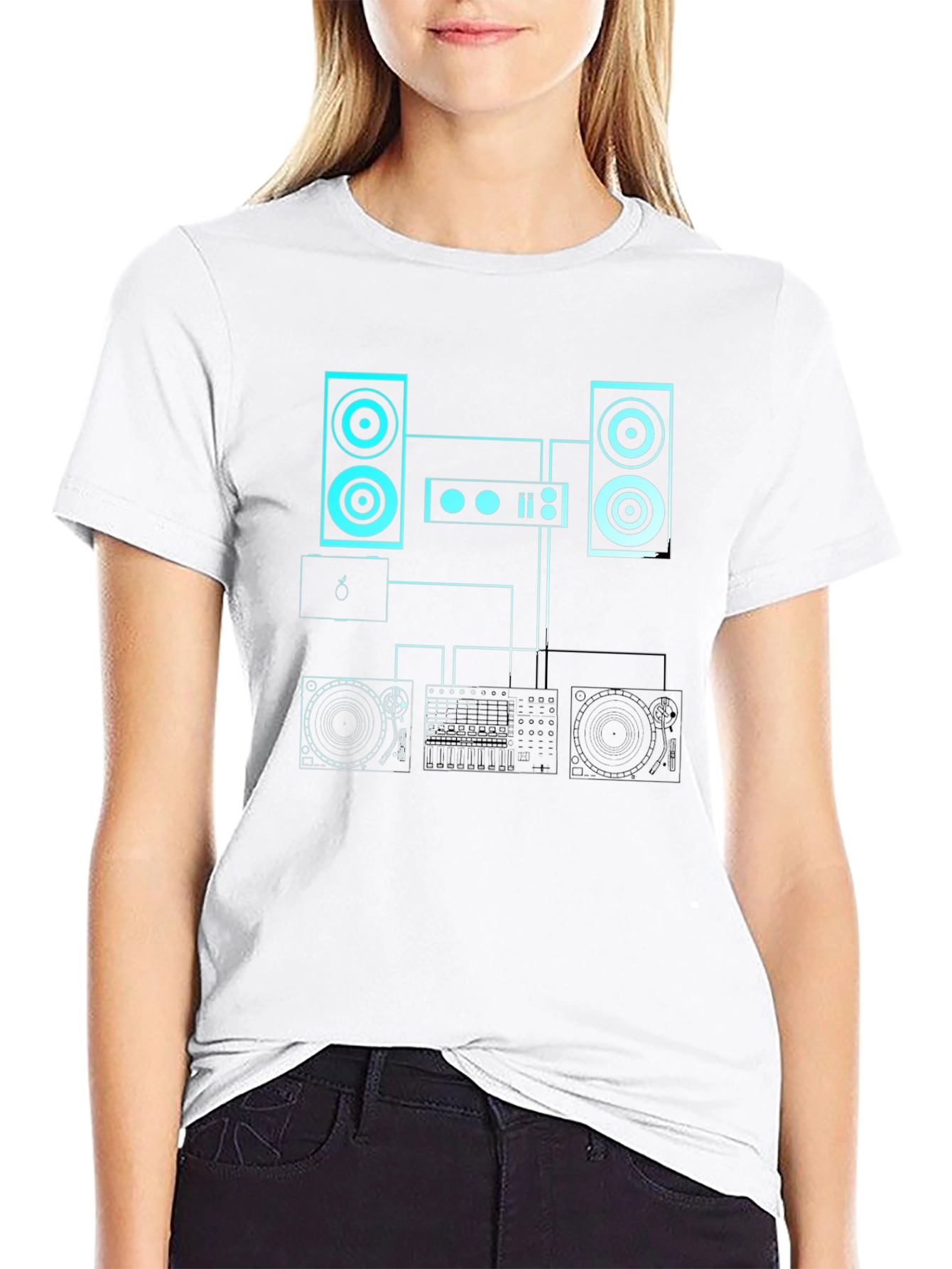 DJ Setup Graphic Print Tee