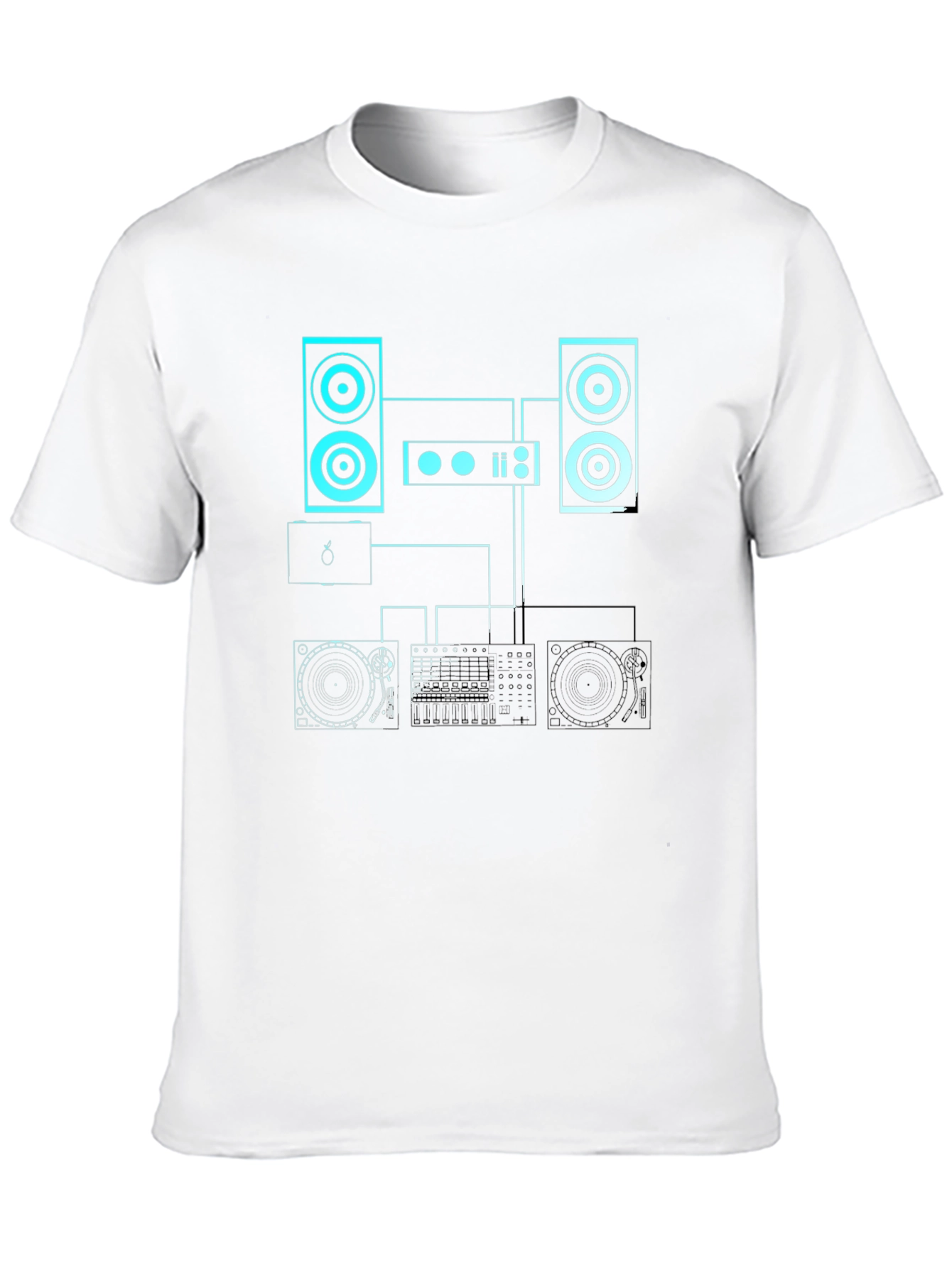 DJ Setup Graphic Print Tee
