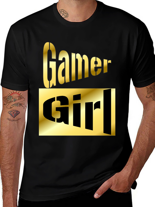 Gamer Girl Graphic T-Shirt - Black