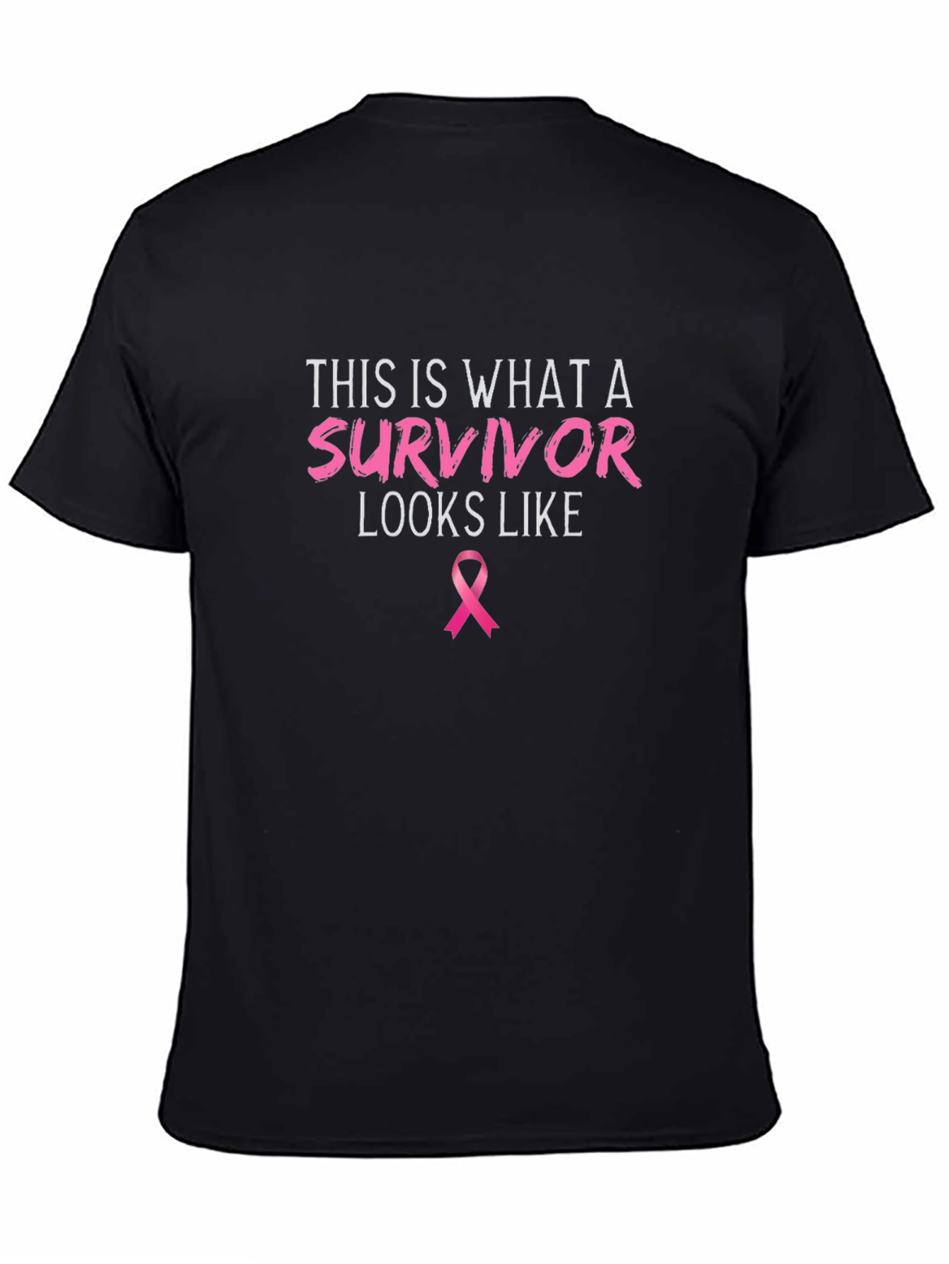 Survivor Ribbon Black T-Shirt