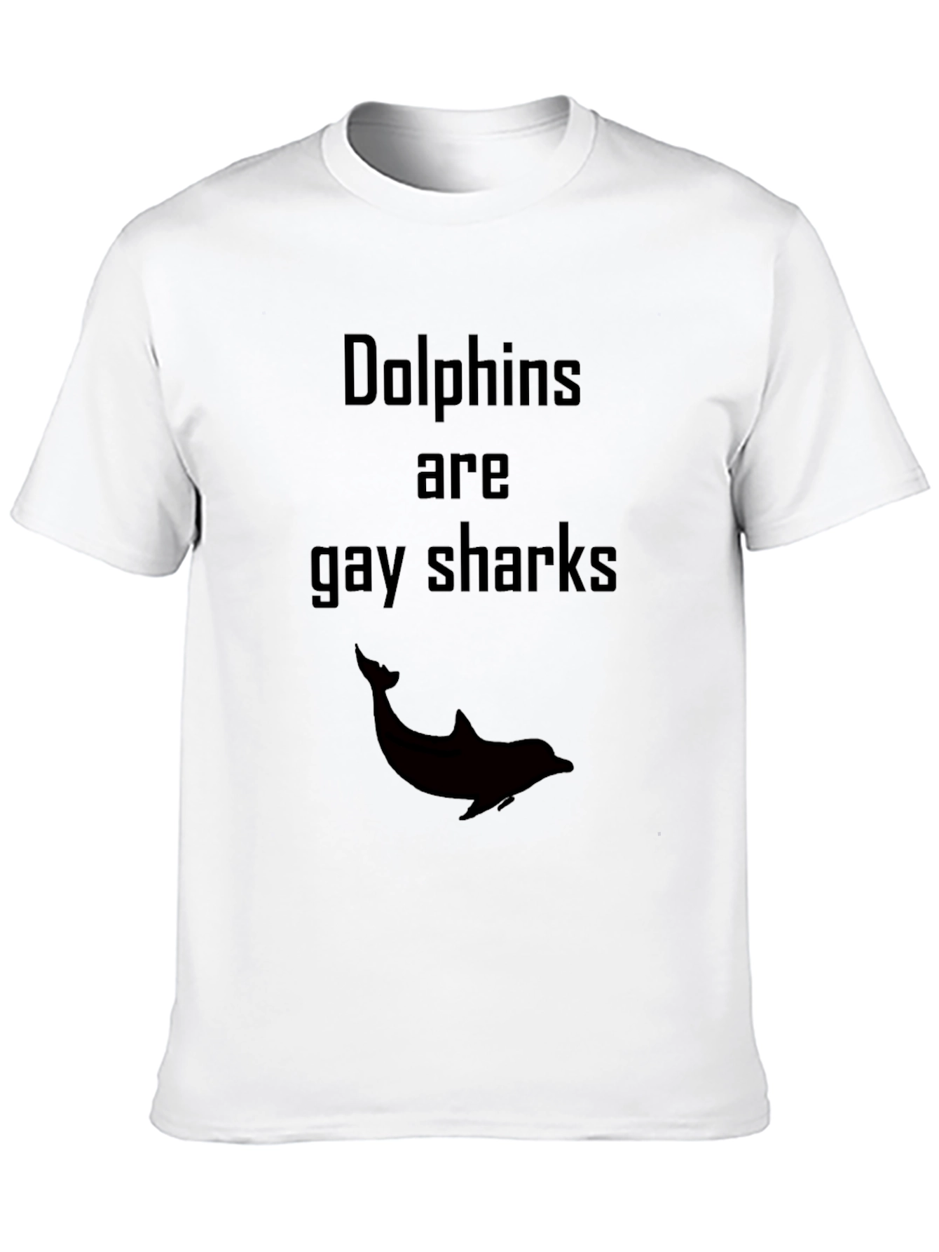 Dolphins Are Gay Sharks Graphic T-Shirt