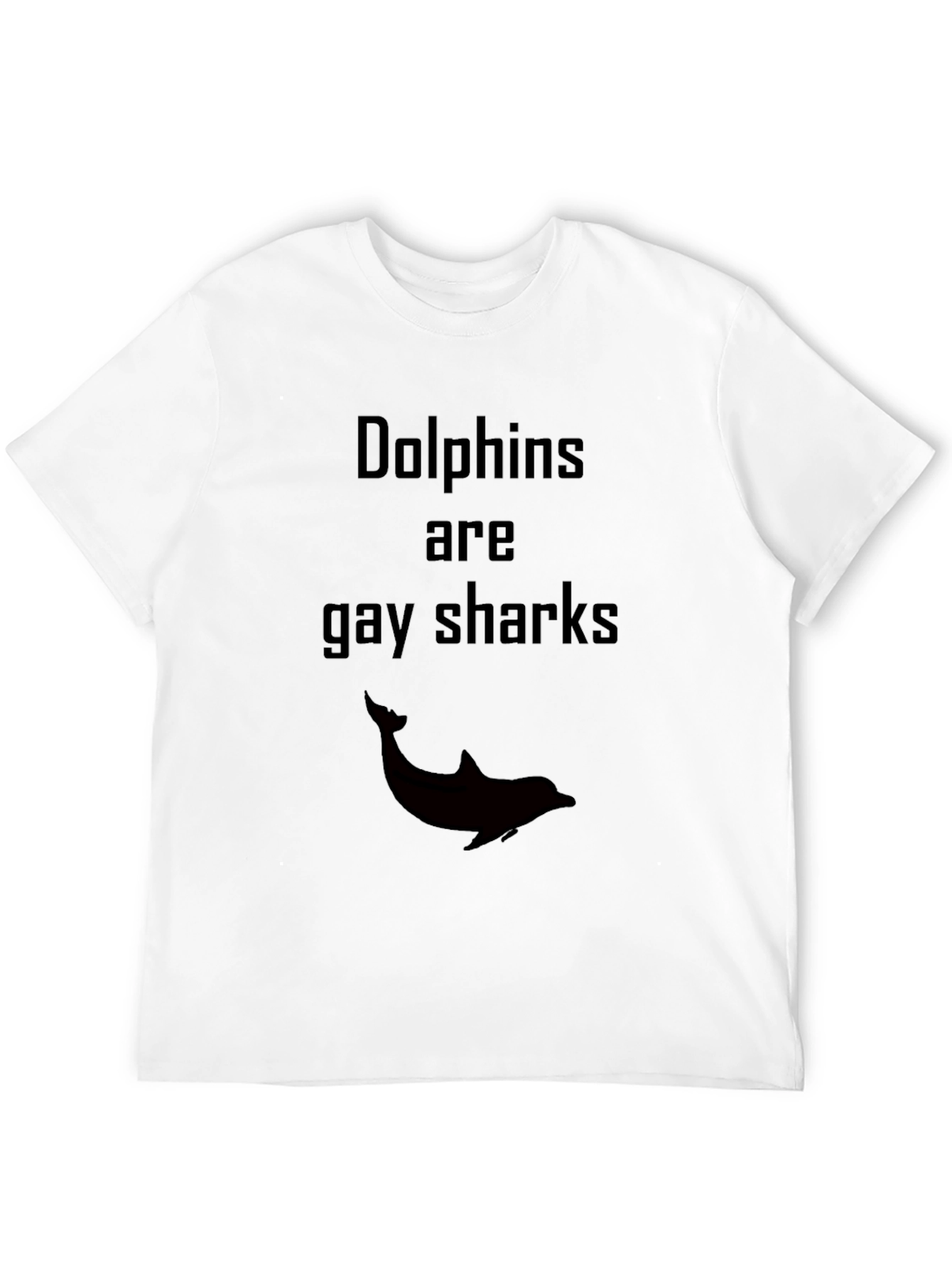 Dolphins Are Gay Sharks Graphic T-Shirt