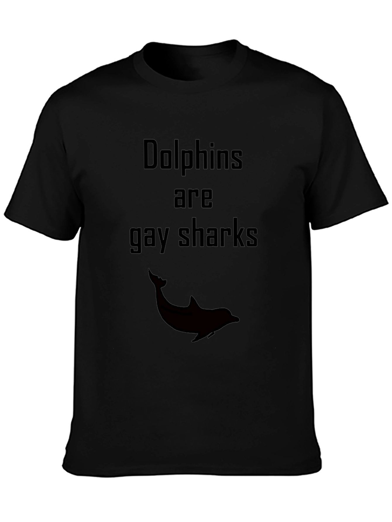Dolphins Are Gay Sharks Graphic T-Shirt