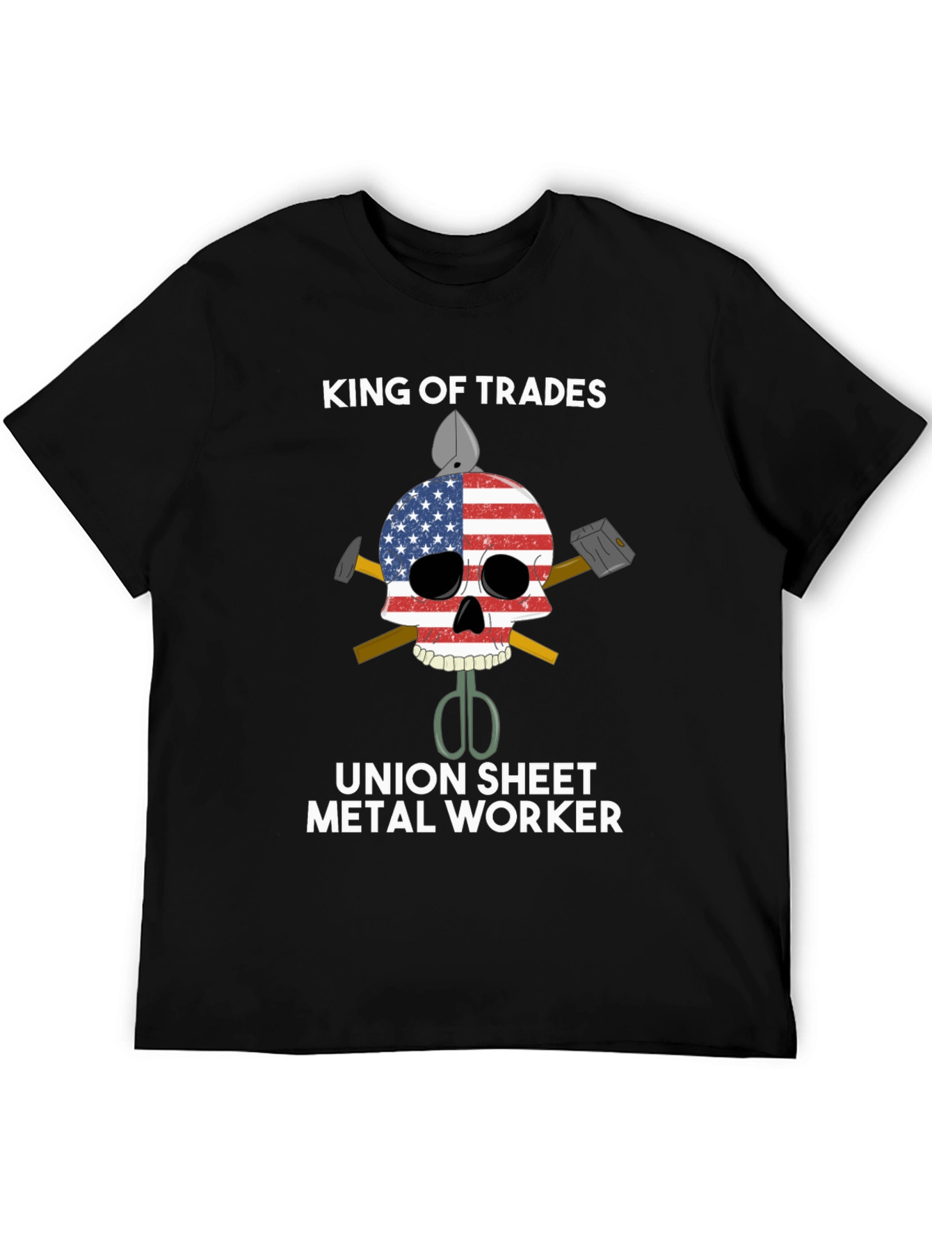 King of Trades Union Sheet Metal Worker T-Shirt