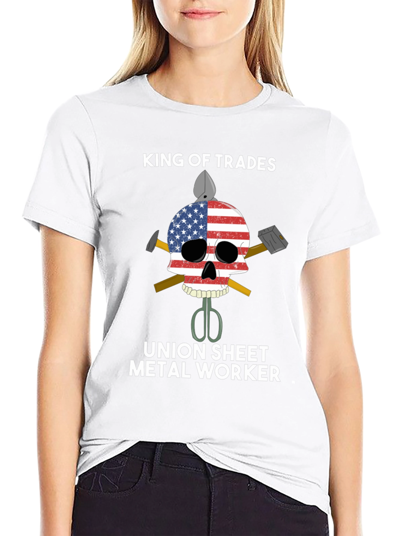 King of Trades Union Sheet Metal Worker T-Shirt