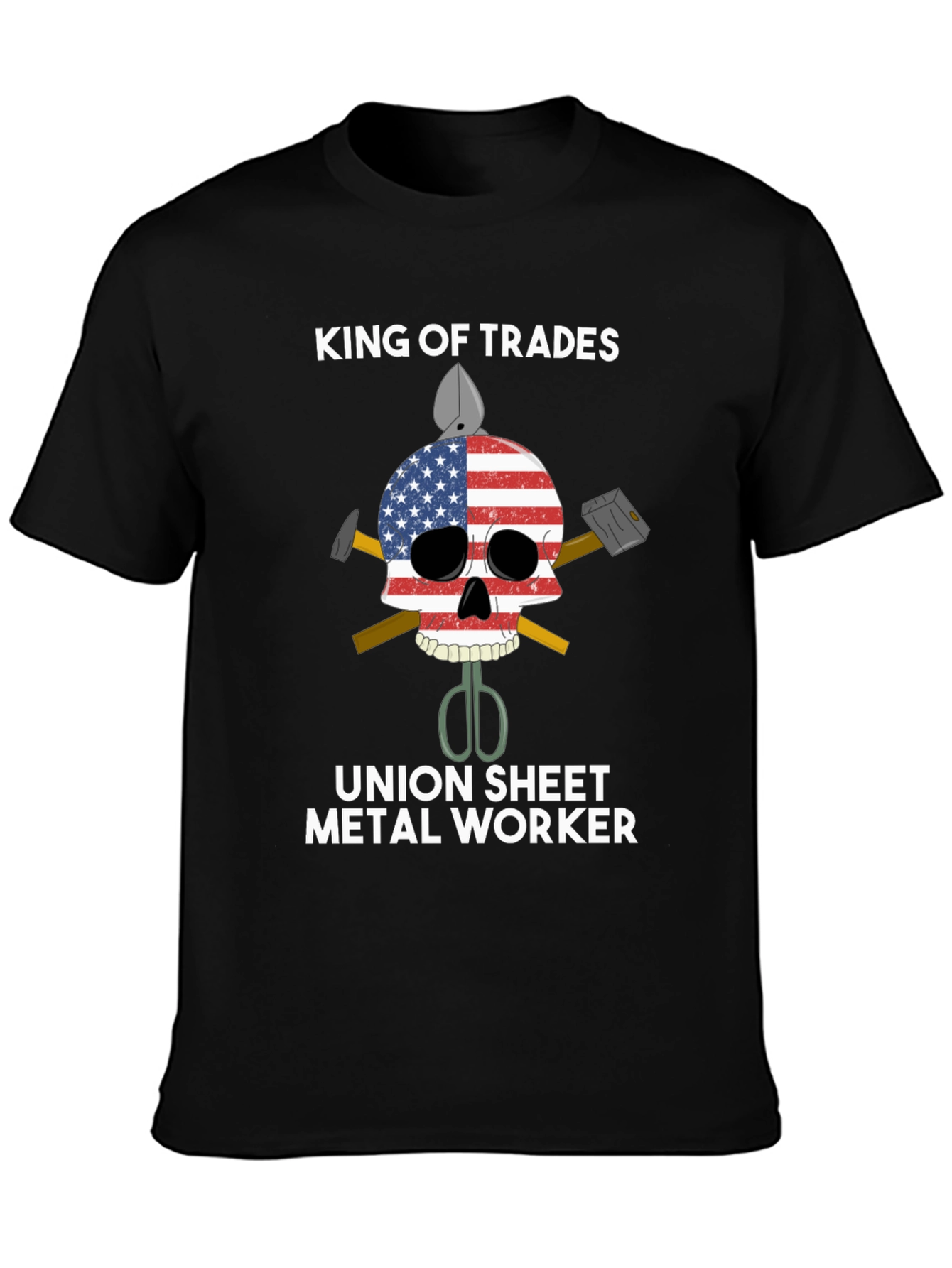 King of Trades Union Sheet Metal Worker T-Shirt