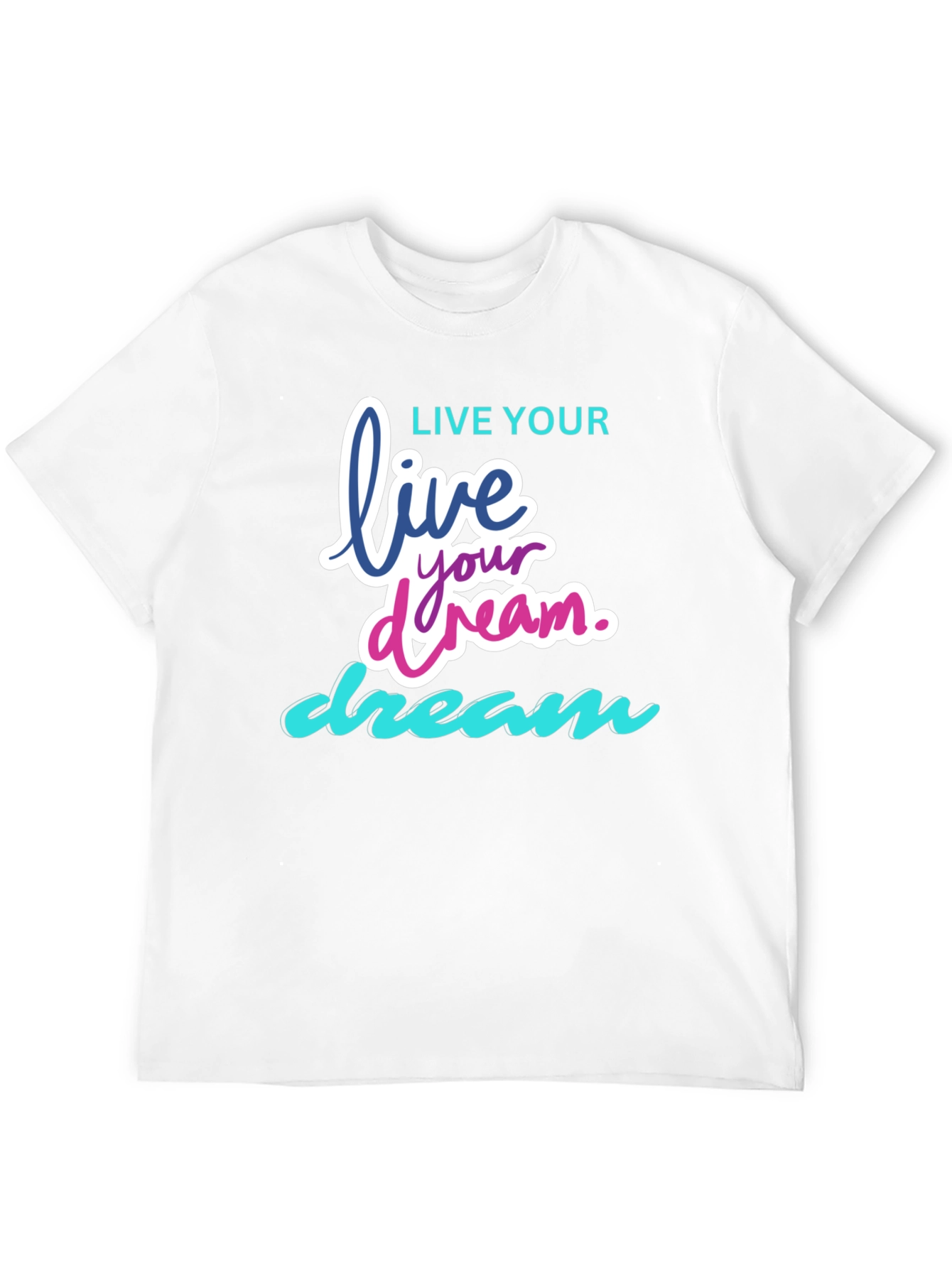Live Your Dream Graphic T-Shirt - Black
