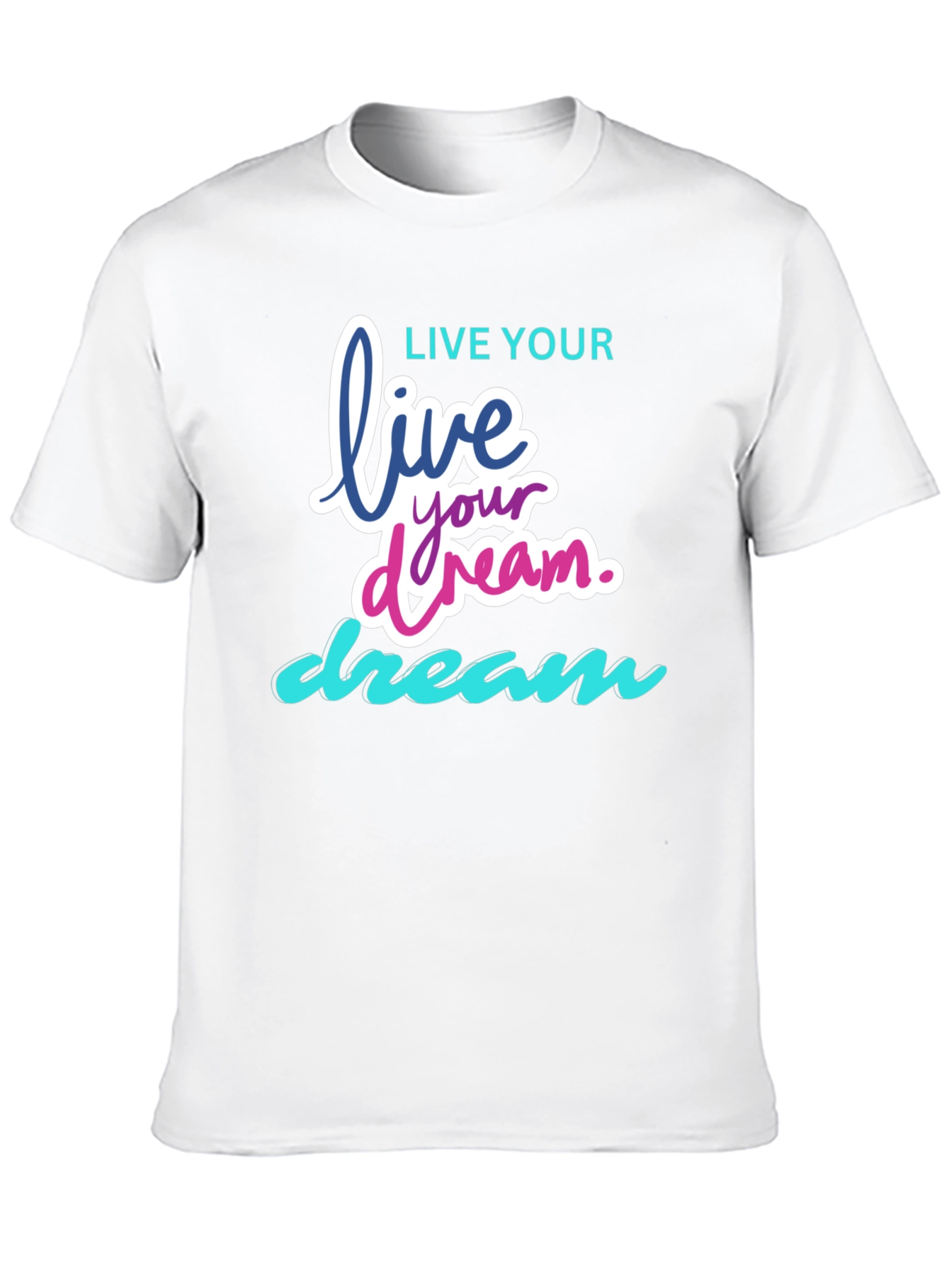 Live Your Dream Graphic T-Shirt - Black
