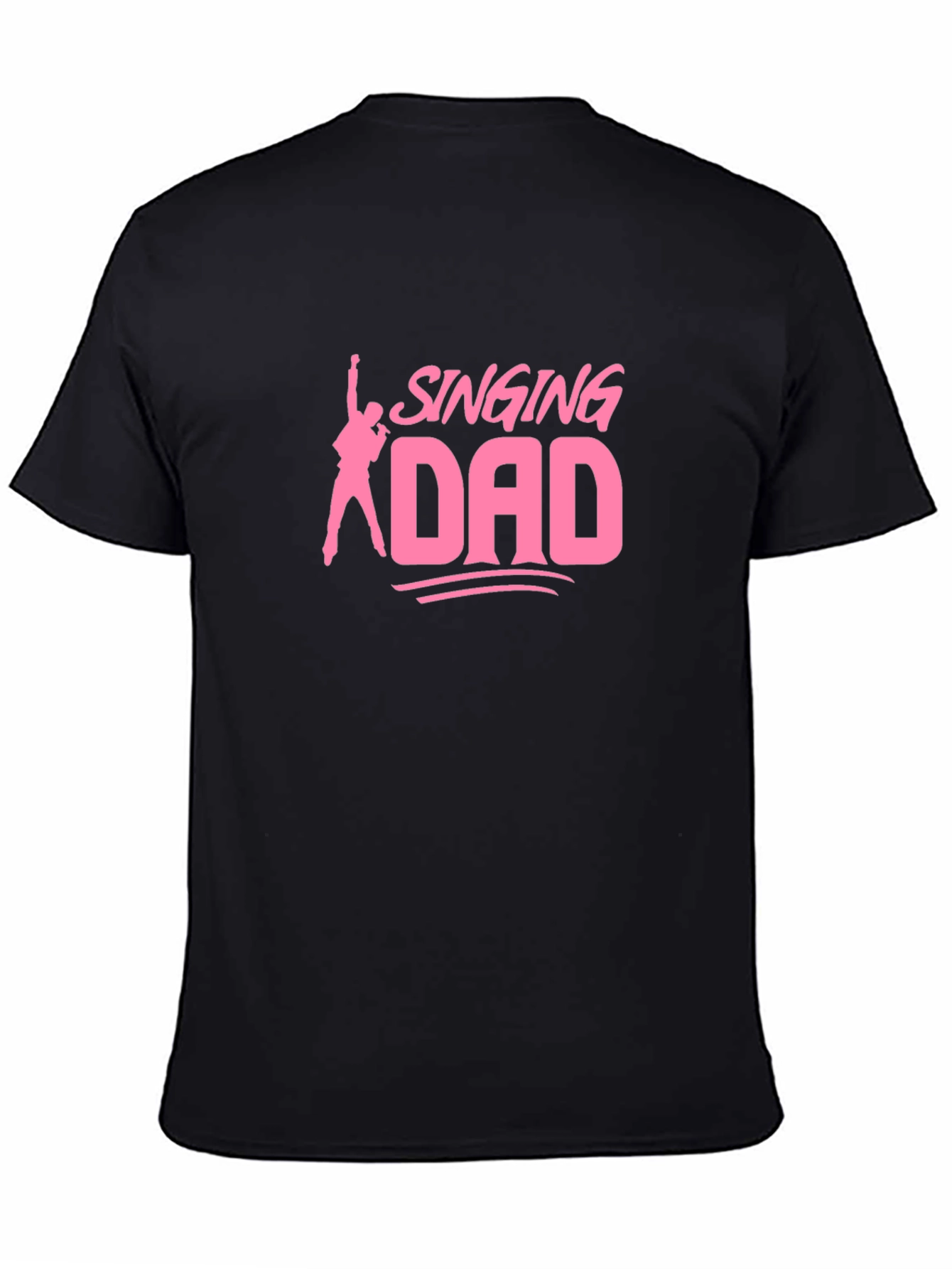 Singing Dad Black T-Shirt - Music Lover Gift