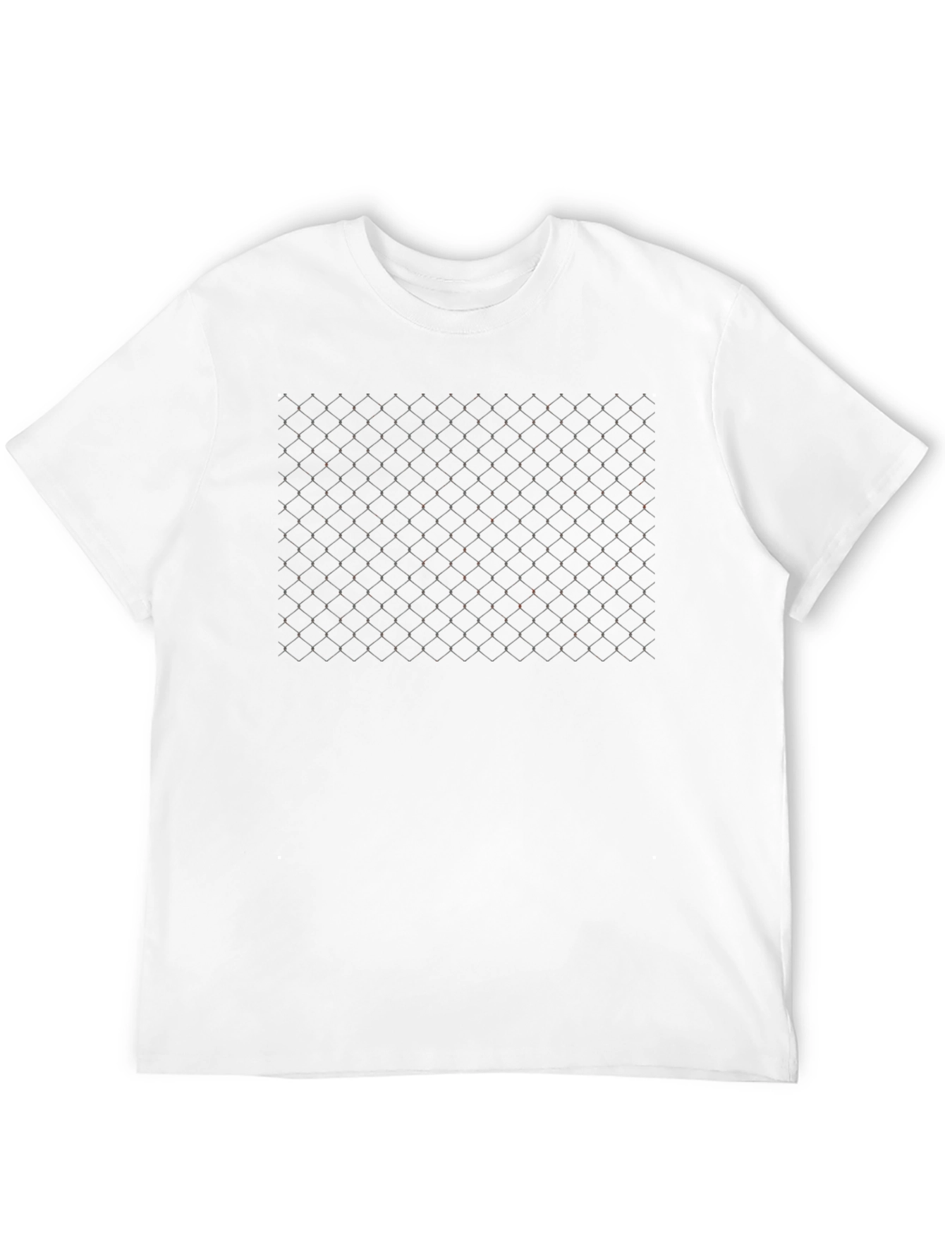 Black Chain Link Pattern Tee