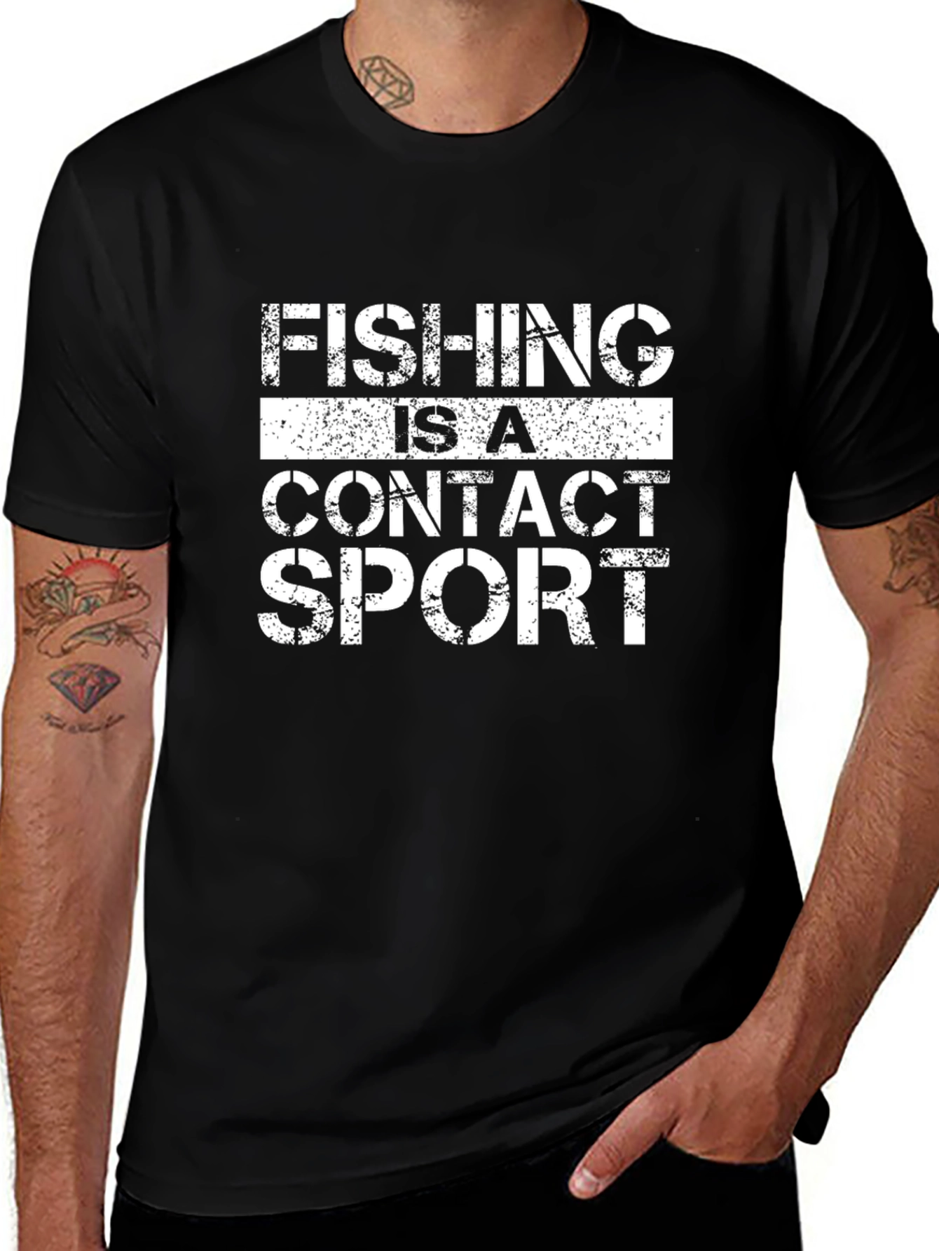 Fishing Is A Contact Sport Graphic Tee