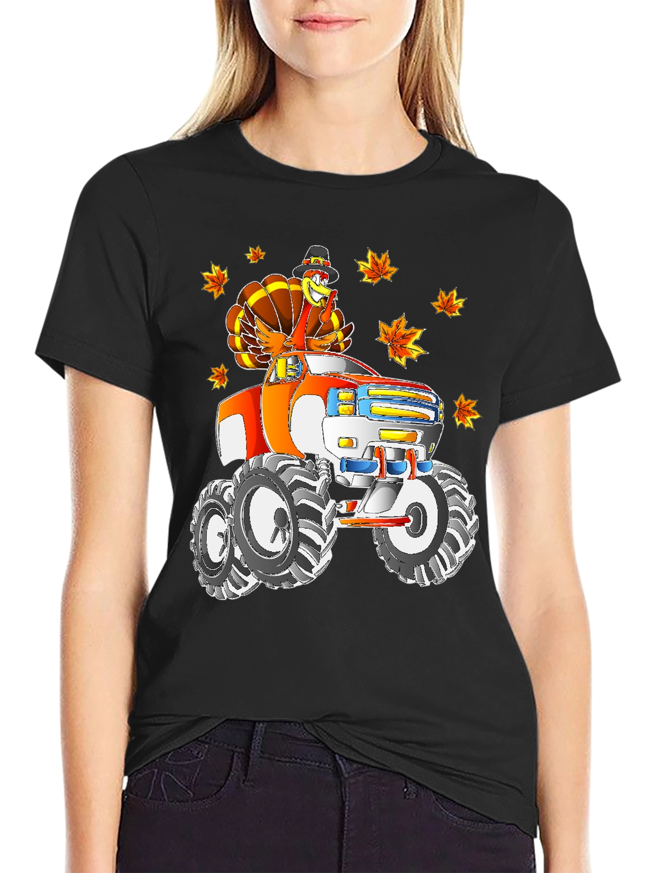 Thanksgiving Turkey Monster Truck T-Shirt