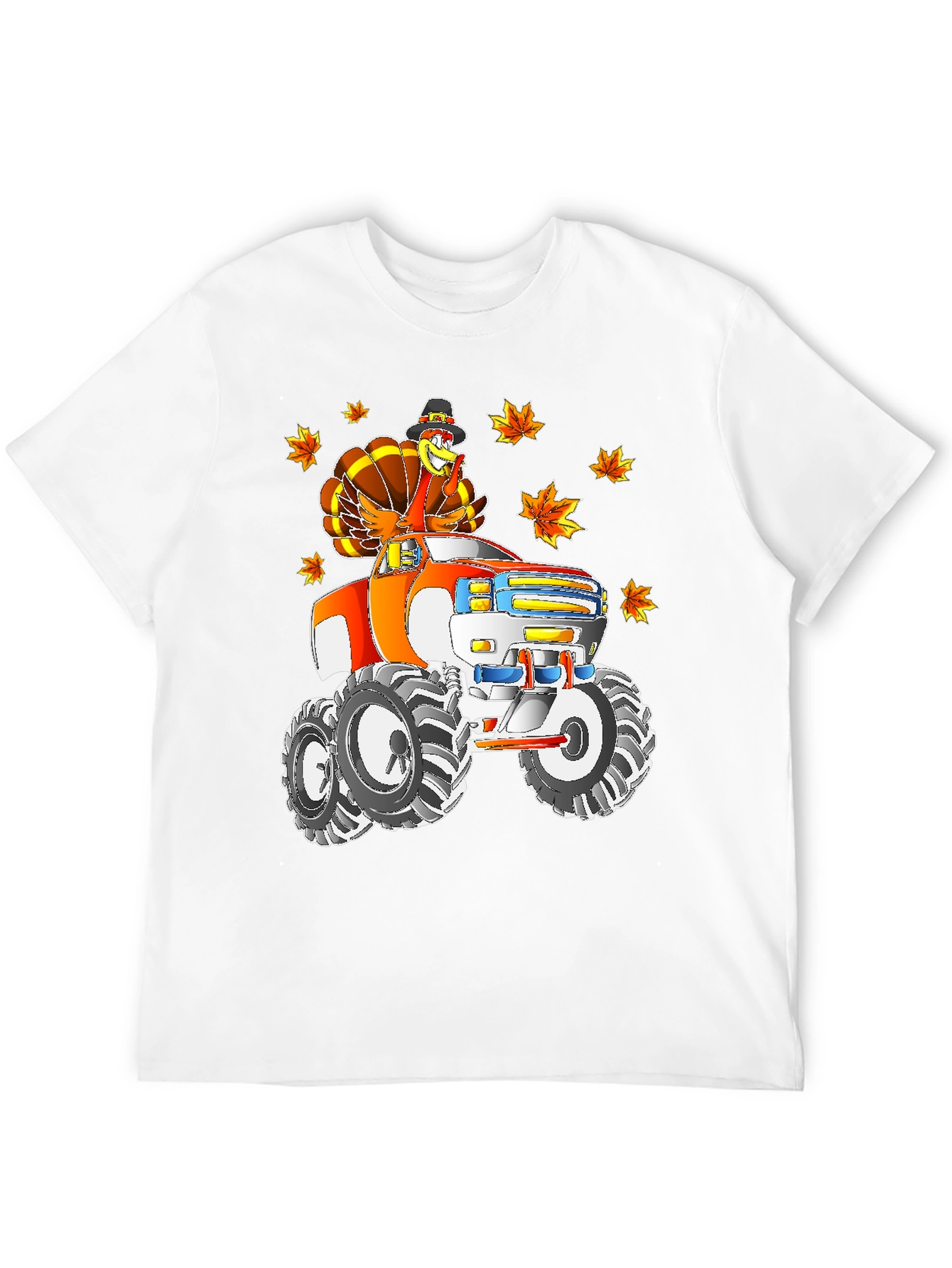 Thanksgiving Turkey Monster Truck T-Shirt