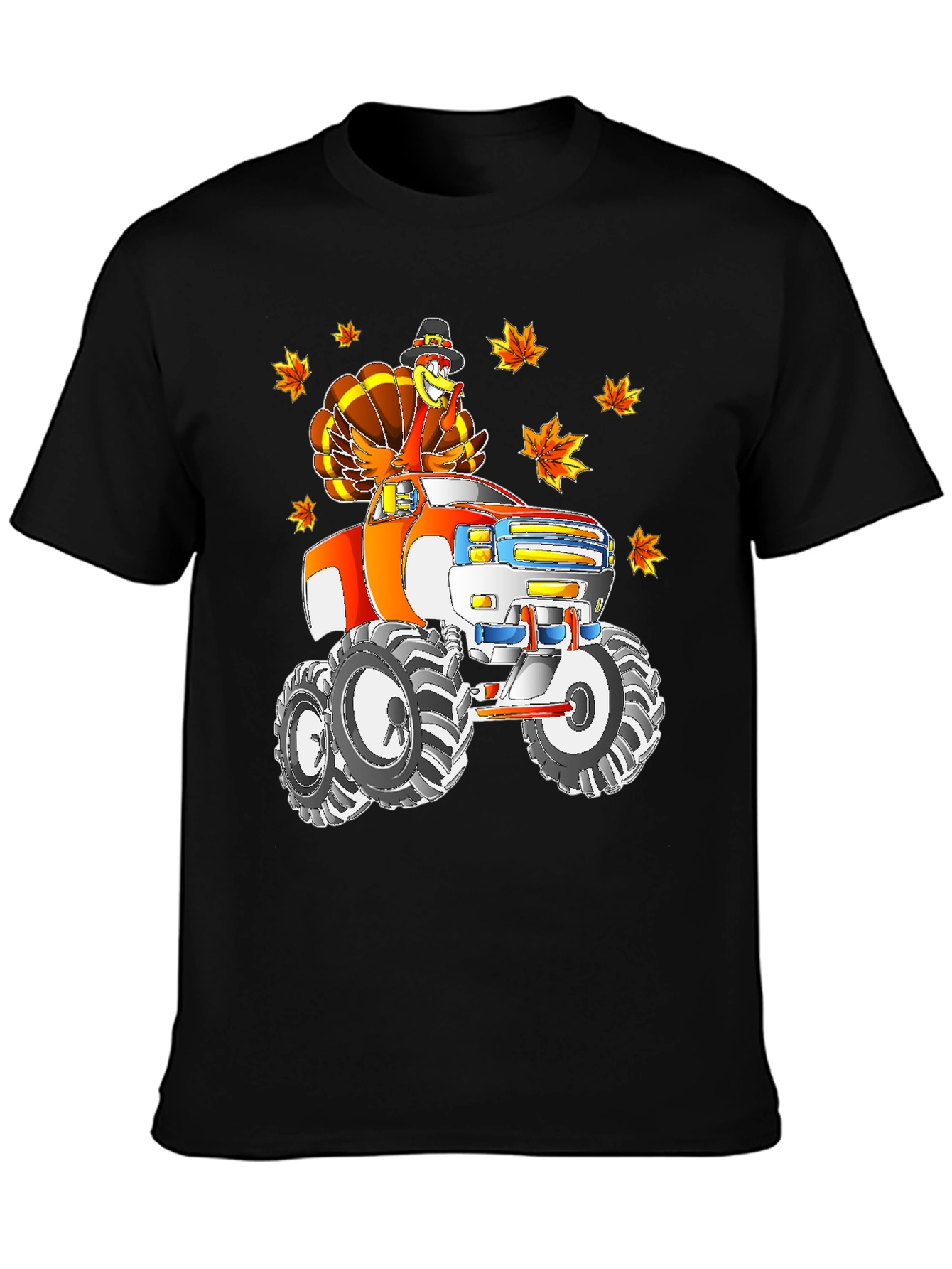 Thanksgiving Turkey Monster Truck T-Shirt