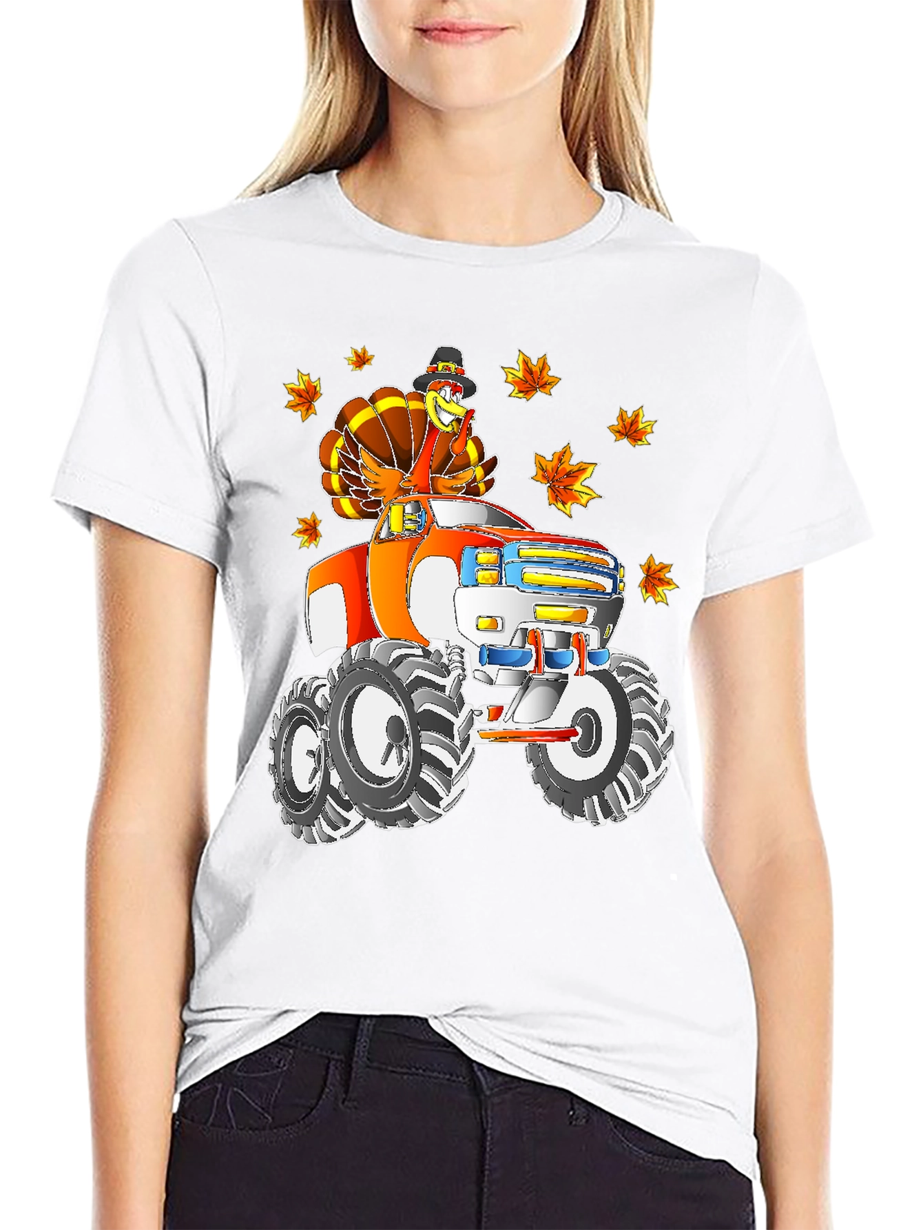 Thanksgiving Turkey Monster Truck T-Shirt