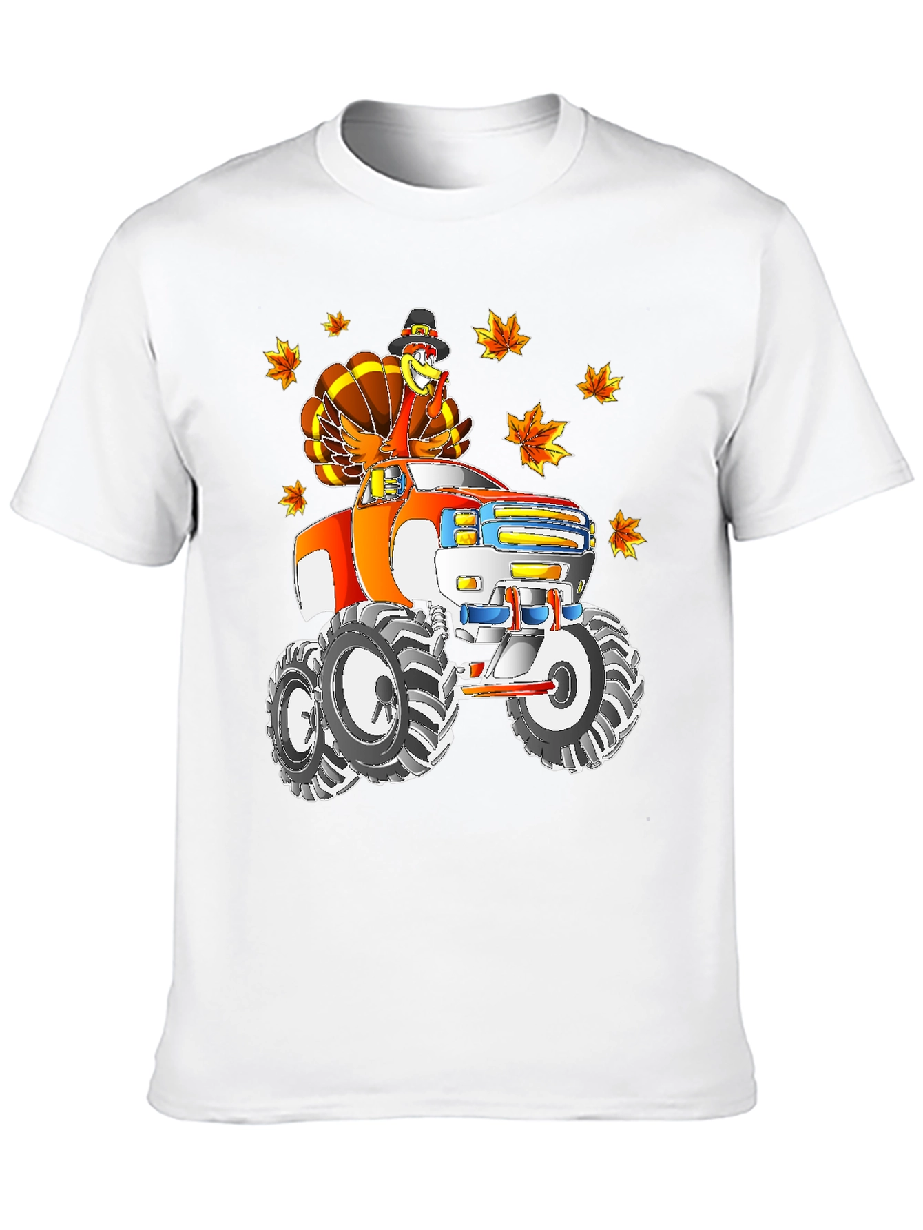 Thanksgiving Turkey Monster Truck T-Shirt