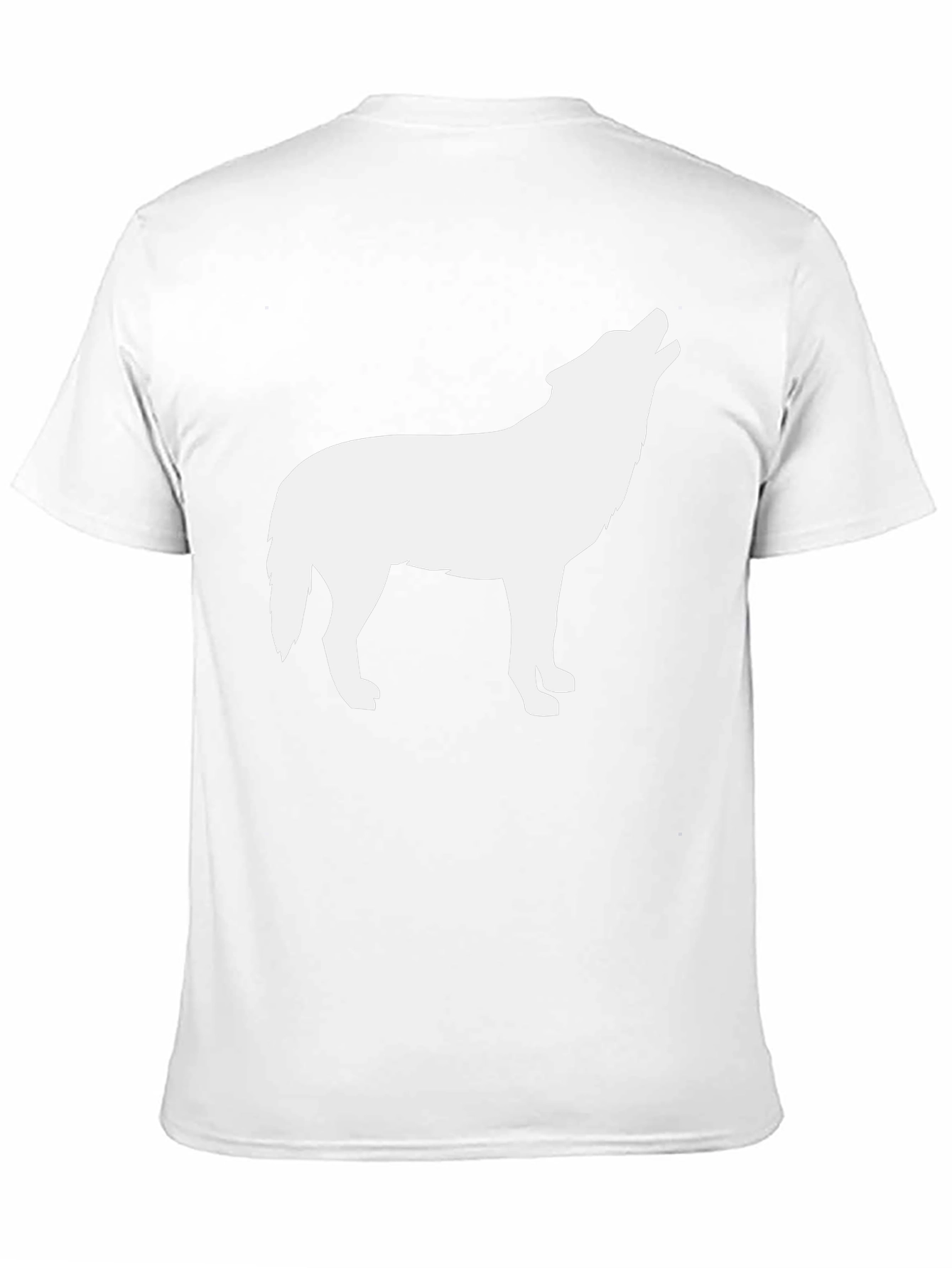 Wolf Silhouette Graphic Black T-Shirt