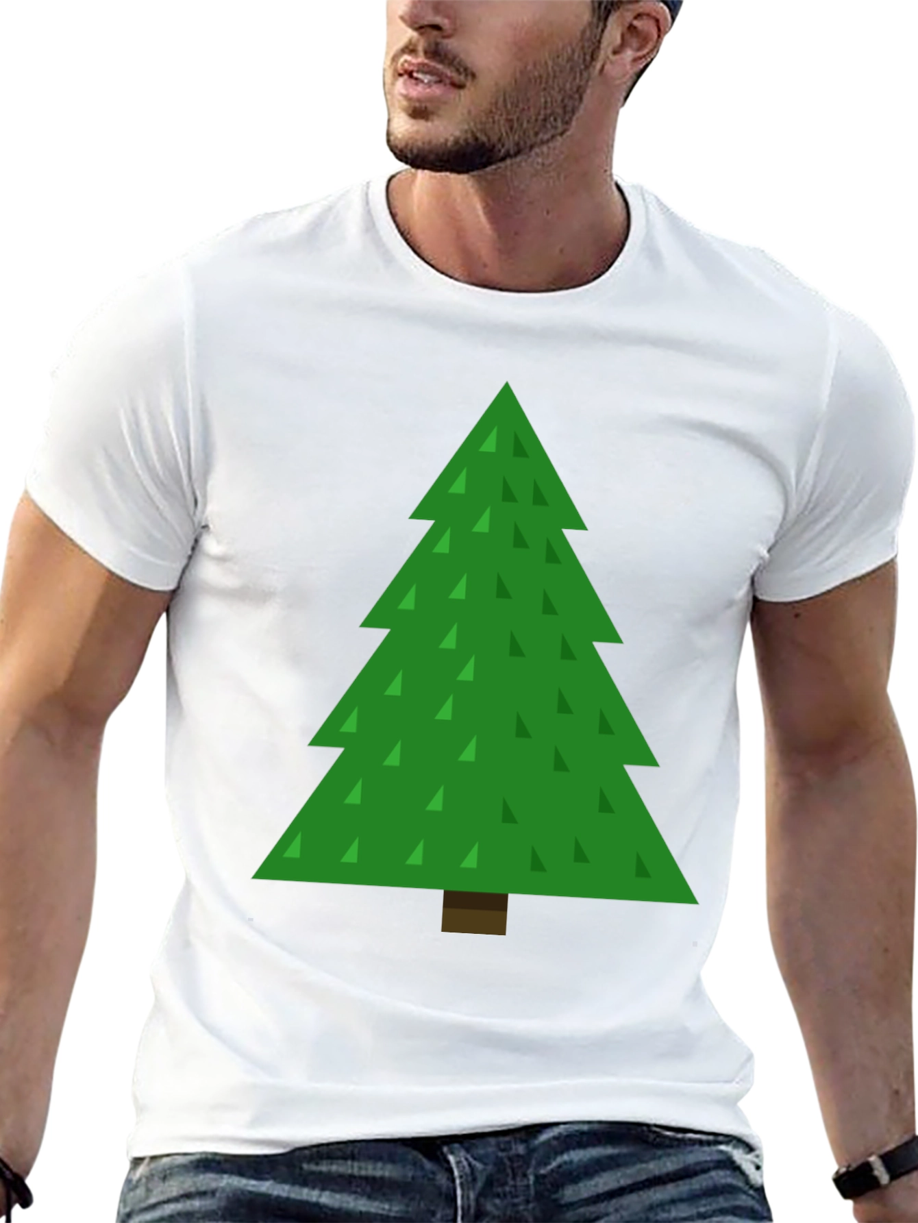 Christmas Tree Graphic Tee - Holiday Fun