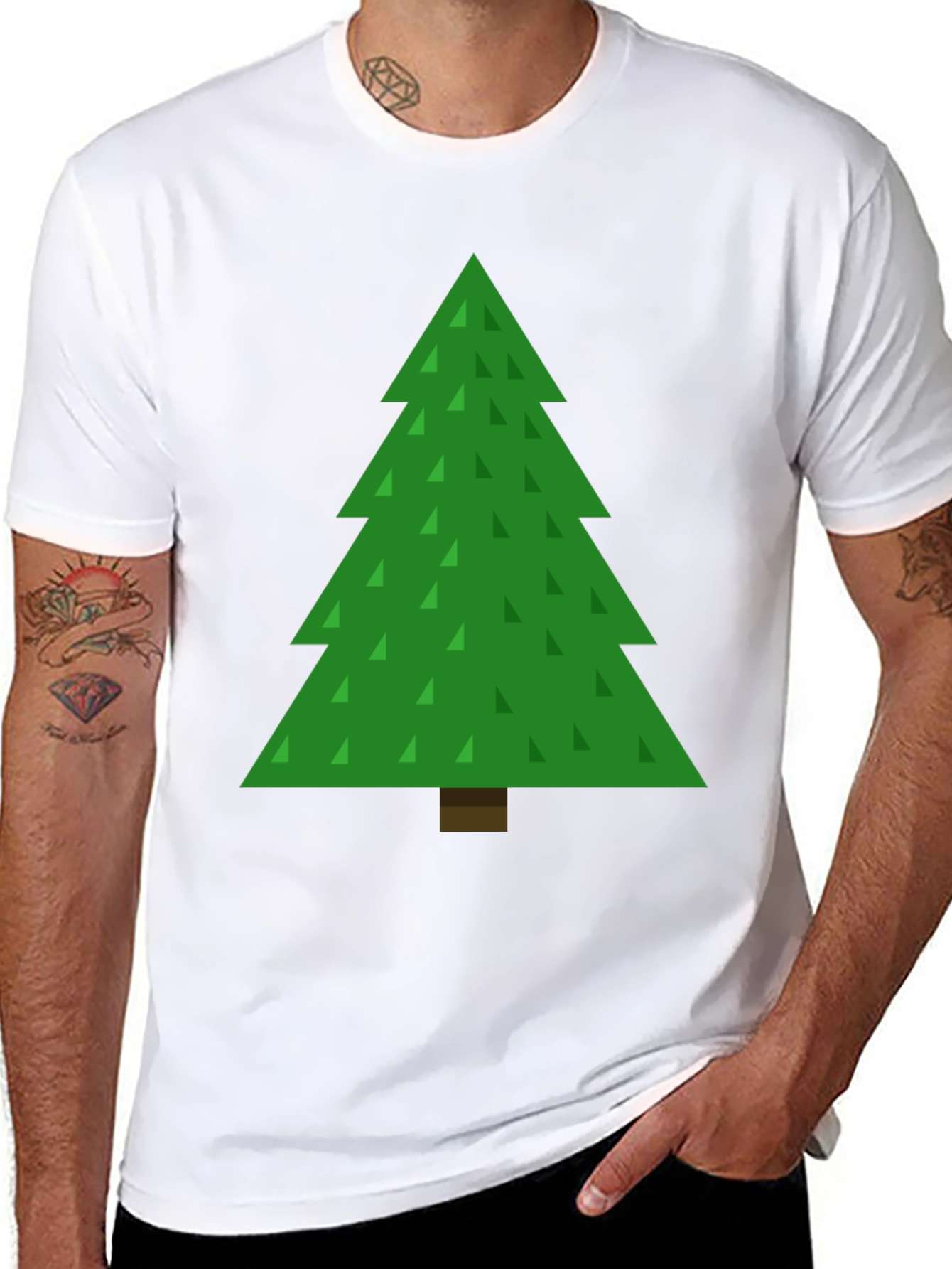 Christmas Tree Graphic Tee - Holiday Fun