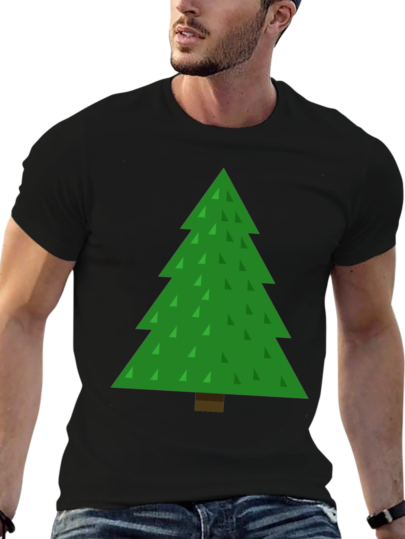 Christmas Tree Graphic Tee - Holiday Fun